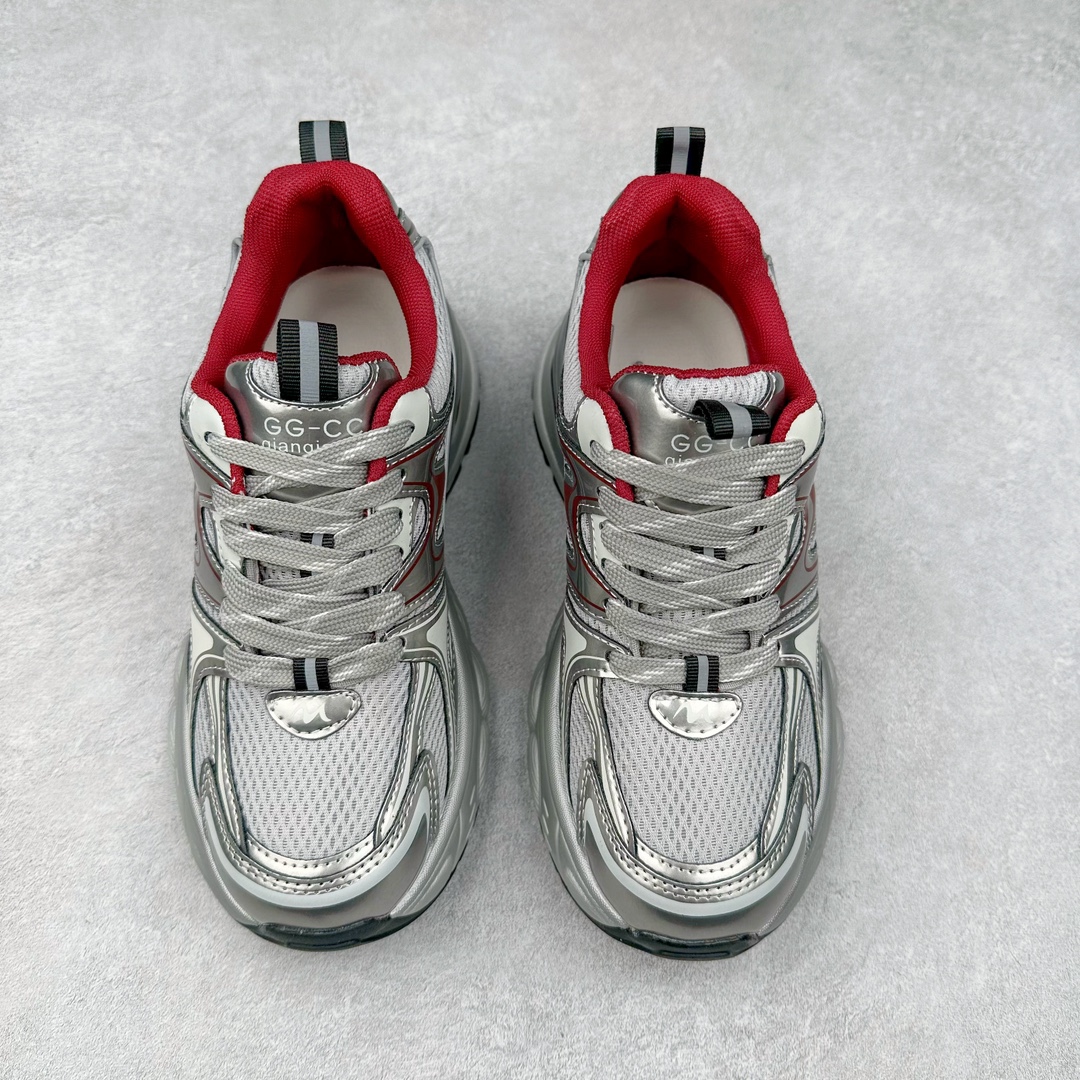 图片[2]-GG-CC赵露思同款 2024夏季透气镂空网面老爹鞋系列 广东大厂出品 纯原正确版本 时髦look轻松定格 不费力展现率性氛围 酷帅机能风不规则设计 7cm增高厚底 大长腿既视感轻松拿捏 尺码：35 36 37 38 39 40-选品中心