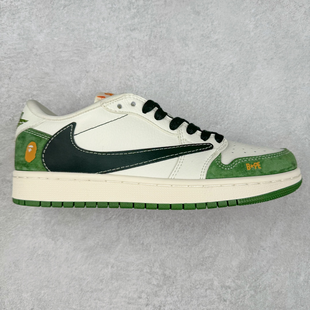 TS x Air Jordan AJ1 Low 倒钩低帮联名定制配色 XY2688-107 原厂内置气垫魔块 A模大底 头层小牛皮 鞋舌AJ原厂专用牛津布+AJ专用反口珍珠布+原厂无杂质高弹内里海棉+特殊封边弹力鞋带 尺码：36 36.5 37.5 38 38.5 39 40 40.5 41 42 42.5 43 44 44.5 45 46 47.5-选品中心