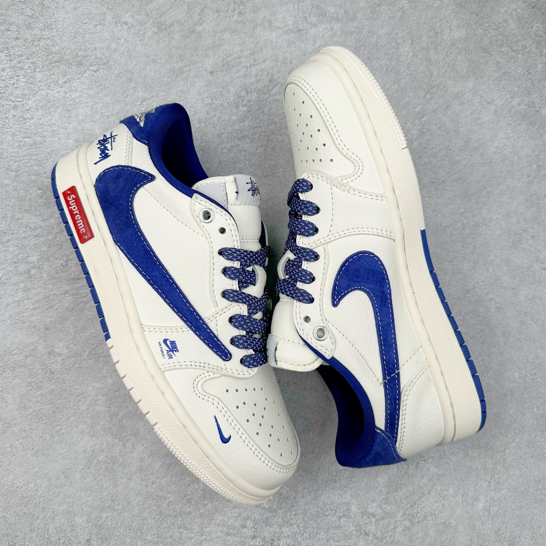 图片[3]-TS x Air Jordan AJ1 Low 倒钩低帮联名定制配色 SJ2068-127 原厂内置气垫魔块 A模大底 头层小牛皮 鞋舌AJ原厂专用牛津布+AJ专用反口珍珠布+原厂无杂质高弹内里海棉+特殊封边弹力鞋带 尺码：36 36.5 37.5 38 38.5 39 40 40.5 41 42 42.5 43 44 44.5 45 46 47.5-选品中心