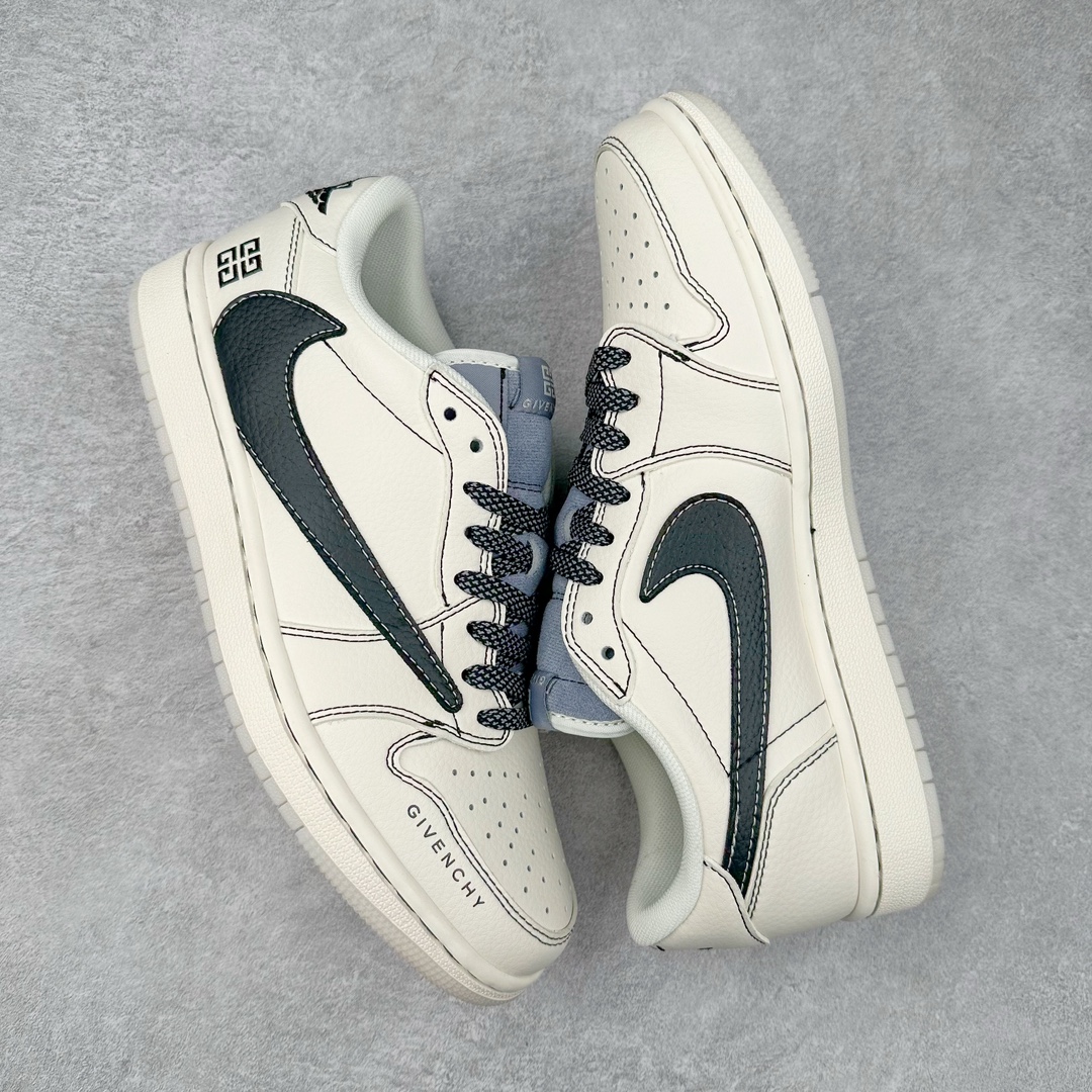 图片[3]-TS x Air Jordan AJ1 Low 倒钩低帮联名定制配色 XY2688-111 原厂内置气垫魔块 A模大底 头层小牛皮 鞋舌AJ原厂专用牛津布+AJ专用反口珍珠布+原厂无杂质高弹内里海棉+特殊封边弹力鞋带 尺码：36 36.5 37.5 38 38.5 39 40 40.5 41 42 42.5 43 44 44.5 45 46 47.5-选品中心