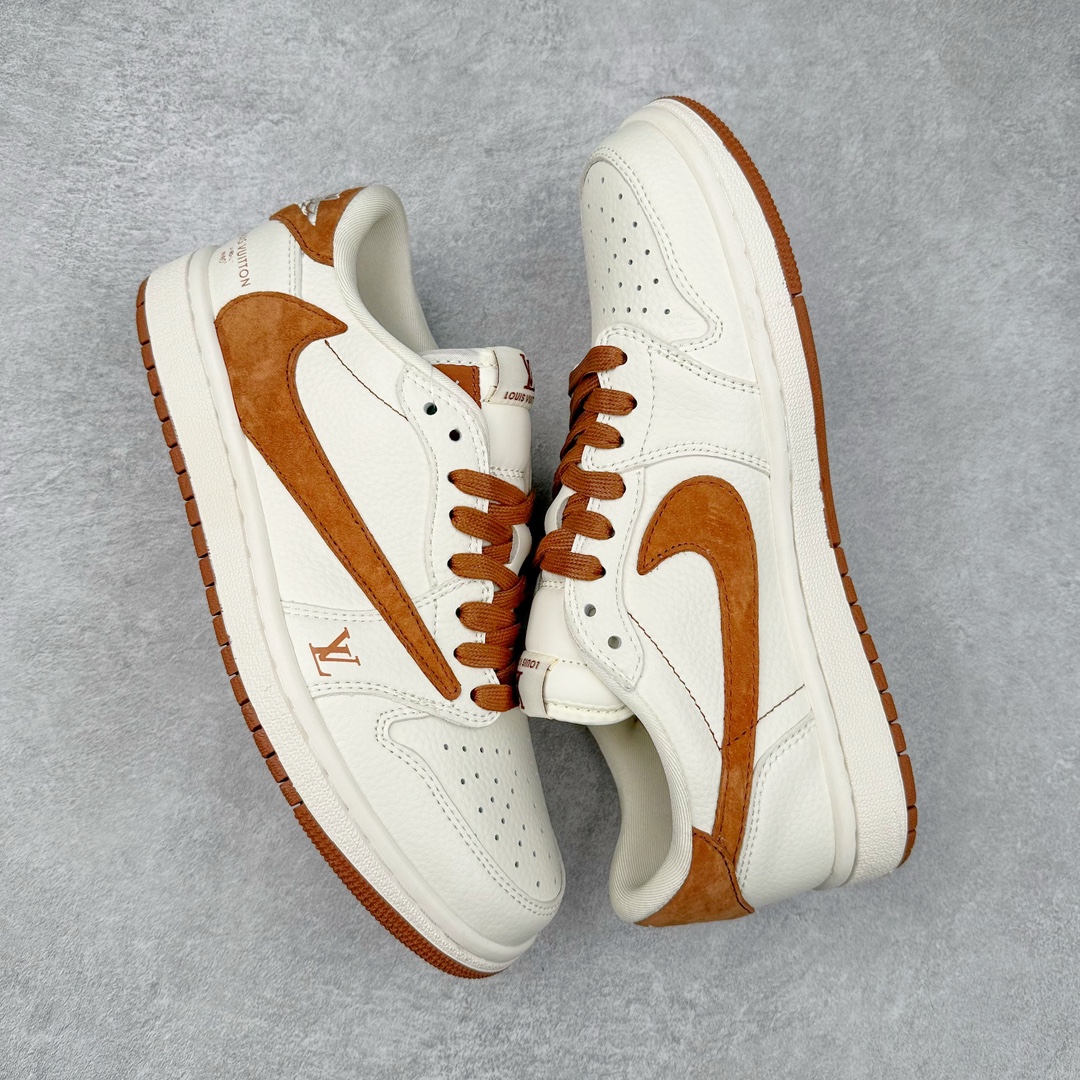 图片[3]-TS x Air Jordan AJ1 Low 倒钩低帮联名定制配色 LX1988-900 原厂内置气垫魔块 A模大底 头层小牛皮 鞋舌AJ原厂专用牛津布+AJ专用反口珍珠布+原厂无杂质高弹内里海棉+特殊封边弹力鞋带 尺码：36 36.5 37.5 38 38.5 39 40 40.5 41 42 42.5 43 44 44.5 45 46 47.5-选品中心