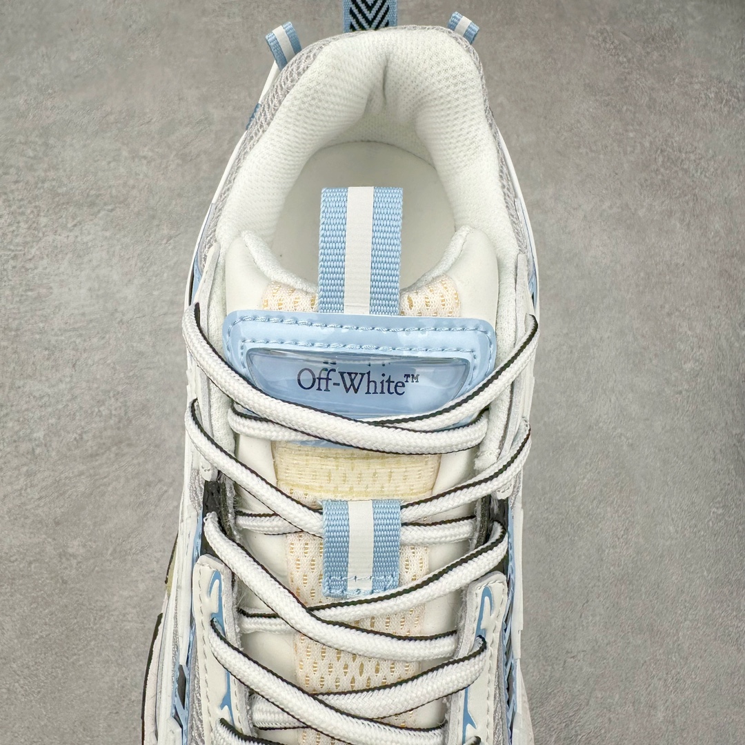 图片[5]-＃KX Off-White 2024年OW最新款跑鞋 #百分百原盒正确版 原楦原纸板数据开发 4层分离大底#鞋面采用3d立体打印和多种材料拼接而成#防滑耐磨透气性轻便跑鞋 作为曾经爆火 并且定位奢潮领域的标志性品牌 Off-White 仍需要不断更新符合当下潮流时尚的复古运动鞋款，以期收获基本盘消费者的关注 此次更新的 Off-White 新款运动鞋将经典复古老爹鞋细节设计更加夸张化 并将标志性箭头设计置于显著位置 除此之外 整个系列的色彩搭配也可谓纷繁多样 总有一款适合你 Off-White最新运动鞋款估计将在未来几个月登陆品牌专柜 喜欢的朋友切莫错过 尺码：36 37 38 39 40 41 42 43 44 45 46 47-选品中心