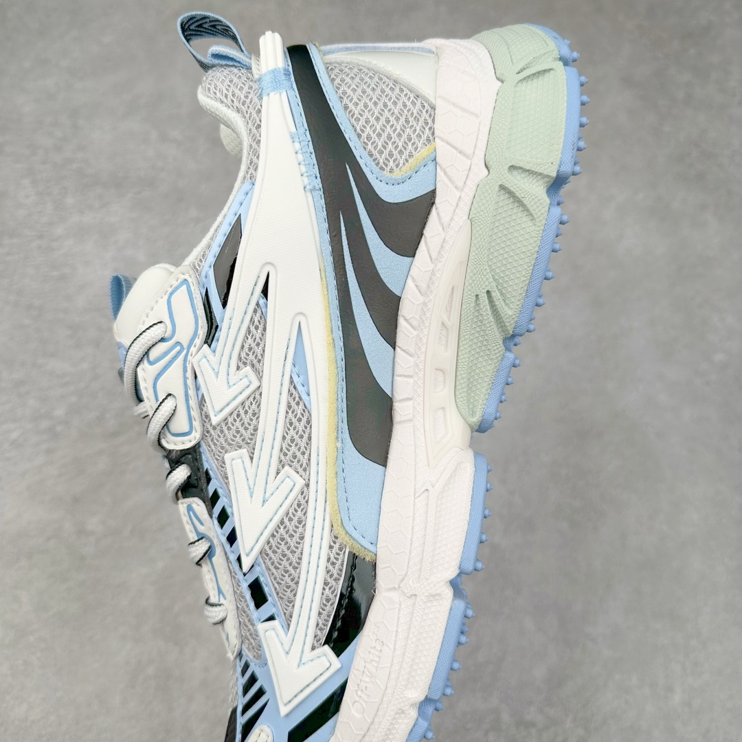 图片[7]-＃KX Off-White 2024年OW最新款跑鞋 #百分百原盒正确版 原楦原纸板数据开发 4层分离大底#鞋面采用3d立体打印和多种材料拼接而成#防滑耐磨透气性轻便跑鞋 作为曾经爆火 并且定位奢潮领域的标志性品牌 Off-White 仍需要不断更新符合当下潮流时尚的复古运动鞋款，以期收获基本盘消费者的关注 此次更新的 Off-White 新款运动鞋将经典复古老爹鞋细节设计更加夸张化 并将标志性箭头设计置于显著位置 除此之外 整个系列的色彩搭配也可谓纷繁多样 总有一款适合你 Off-White最新运动鞋款估计将在未来几个月登陆品牌专柜 喜欢的朋友切莫错过 尺码：36 37 38 39 40 41 42 43 44 45 46 47-选品中心