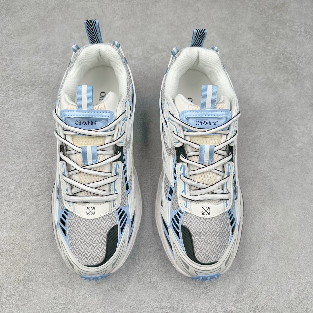 图片[2]-＃KX Off-White 2024年OW最新款跑鞋 #百分百原盒正确版 原楦原纸板数据开发 4层分离大底#鞋面采用3d立体打印和多种材料拼接而成#防滑耐磨透气性轻便跑鞋 作为曾经爆火 并且定位奢潮领域的标志性品牌 Off-White 仍需要不断更新符合当下潮流时尚的复古运动鞋款，以期收获基本盘消费者的关注 此次更新的 Off-White 新款运动鞋将经典复古老爹鞋细节设计更加夸张化 并将标志性箭头设计置于显著位置 除此之外 整个系列的色彩搭配也可谓纷繁多样 总有一款适合你 Off-White最新运动鞋款估计将在未来几个月登陆品牌专柜 喜欢的朋友切莫错过 尺码：36 37 38 39 40 41 42 43 44 45 46 47-选品中心