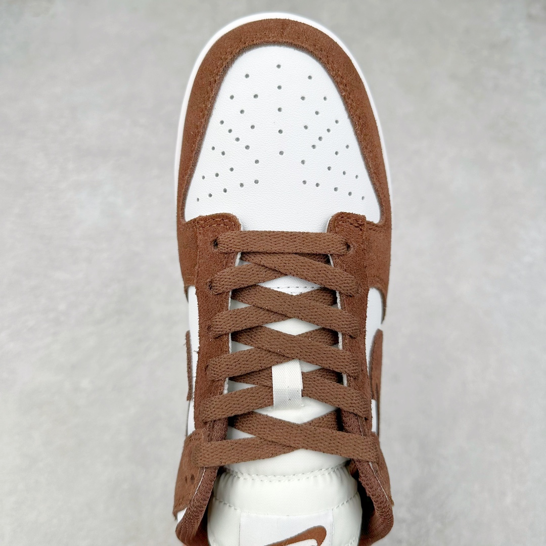 图片[4]-＃F版 NK Dunk Low 棕白 HJ7673-001 性价比王者 极限压缩利润空间 超乎所想的高性价比 用料绝不含糊 原盒原配 正确耐磨橡胶大底 超高清洁度 全鞋零毛边皮料切割 全套原楦原模倾力打造完美版型 尺码：36 36.5 37.5 38 38.5 39 40 40.5 41 42 42.5 43 44 44.5 45 46 47.5-选品中心