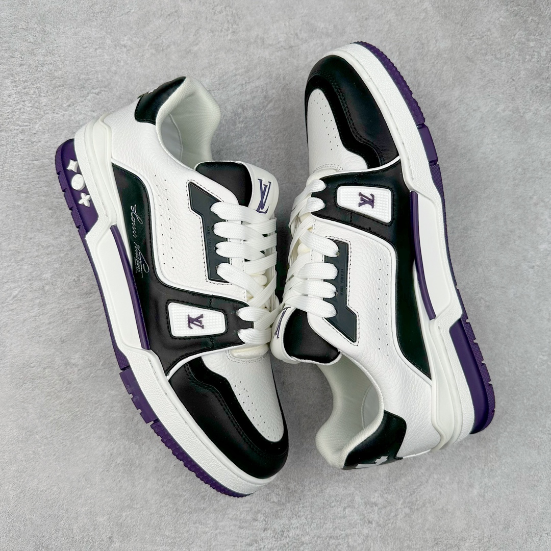 图片[3]-Louis Vuitton Trainer lv时装走秀运动鞋 高尔夫系列 全网最全配色更新最快 最成熟的做工稳定的品控 完美鞋型超高的清洁度 零毛边线头瑕疵 全套原楦原纸版原鞋开模 全网最具灵魂的版型 正确原装黄色鞋盒 正确中底印花 鞋面印花3D高频深度立体 全鞋电脑针车 紧密相连 针距密度一致 环保乳胶注塑鞋垫 厚度脚感还原原版 皮面裁剪部位 统一油边封口工艺 原装橡胶大底含胶量大底组合零偏差 专柜全套包装 防尘袋 说明书 质保卡 男女鞋 尺码：35 36 37 38 39 40 41 42 43 44 45-选品中心