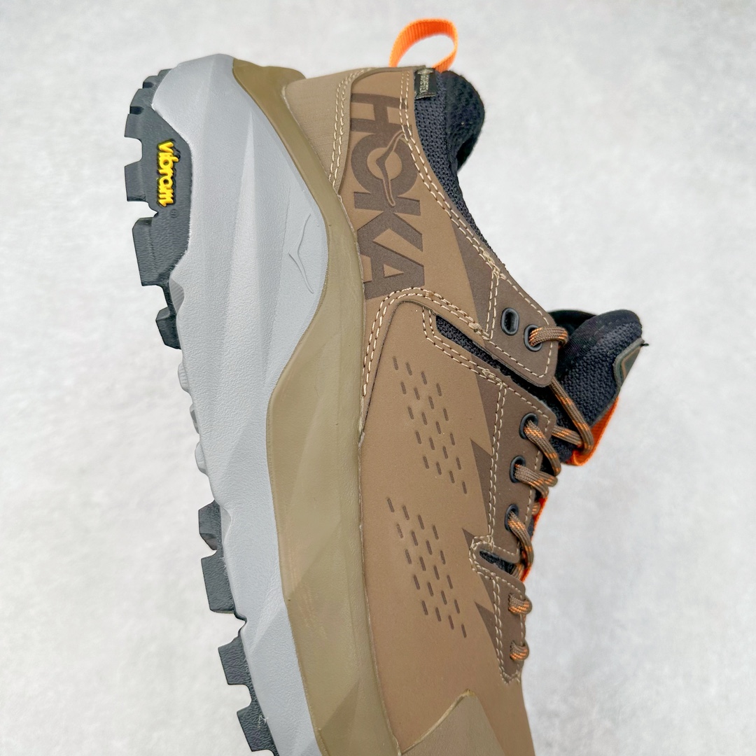 图片[6]-HOKA One One M KSY KAHA GTX Low卡哈低帮系列厚底轻量坦克军靴户外登山运动鞋 正品代工厂版#原楦数据开发版型 采用磨砂牛剖革鞋面材质 轻量化材料Fresh Foam超轻量中底 复古老爹厚底旅游鞋火了 最潮户外鞋 2009年由法籍超马跑者 Nicolas Mermoud 及 Jean-Luc Diard 成立的运动鞋品牌 HOKA ONE ONE 最让人印象深刻超级厚的鞋底 看起来很重但实际上非常轻盈 轻量厚底的鞋底反而能够给跑者更稳定的缓震效果 在跑界相当有名 也陆续出了登山鞋、徒步鞋、慢跑鞋几种专门鞋款 HOKA ONE ONE 鞋款颜色大多设计萤光或鲜艳色系 搭配上超大的Logo 虽然好穿好走好跑又轻 但称不上时髦 尺码：36 36.5 37.5 38 38.5 39 40 40.5 41 42 42.5 43 44 44.5 45-选品中心