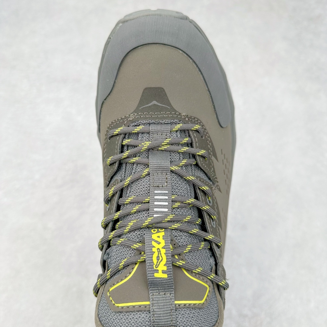 图片[4]-HOKA One One M KSY KAHA GTX Low卡哈低帮系列厚底轻量坦克军靴户外登山运动鞋 正品代工厂版#原楦数据开发版型 采用磨砂牛剖革鞋面材质 轻量化材料Fresh Foam超轻量中底 复古老爹厚底旅游鞋火了 最潮户外鞋 2009年由法籍超马跑者 Nicolas Mermoud 及 Jean-Luc Diard 成立的运动鞋品牌 HOKA ONE ONE 最让人印象深刻超级厚的鞋底 看起来很重但实际上非常轻盈 轻量厚底的鞋底反而能够给跑者更稳定的缓震效果 在跑界相当有名 也陆续出了登山鞋、徒步鞋、慢跑鞋几种专门鞋款 HOKA ONE ONE 鞋款颜色大多设计萤光或鲜艳色系 搭配上超大的Logo 虽然好穿好走好跑又轻 但称不上时髦 尺码：36 36.5 37.5 38 38.5 39 40 40.5 41 42 42.5 43 44 44.5 45-选品中心
