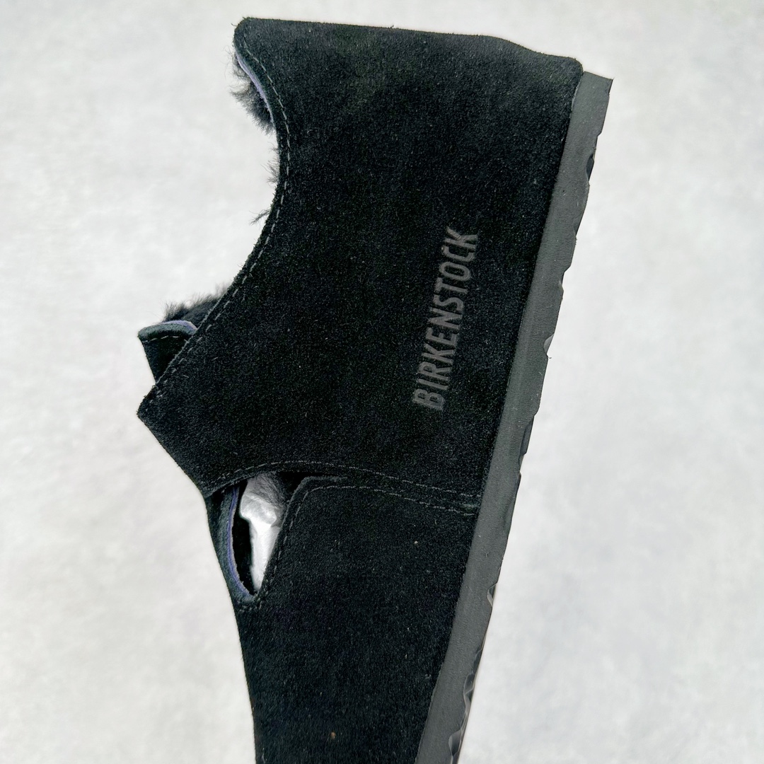 图片[7]-Birkenstock London 系列勃肯皮革绒面双扣时尚休闲平底鞋加毛 牛皮绒面革质地柔软 搭配可调节鞋扣提升穿着舒适度 人体工学设计分散脚部压力 保护脚踝 软木乳胶鞋床具有一定的收缩性 长时间穿着后能贴合脚型 EVA鞋底回弹性和抗张性力高 具有良好的防震、缓冲性 四季皆宜 柔软的鞋床采用额外的泡沫缓冲层 提供额外的舒适感和全天支撑 全网独家首发 源于德国的严谨工艺 牛巴戎面 中层松木 EVA 三层组合大底 优质牛皮面料五金扣 出口订单 尺码：35-45-选品中心