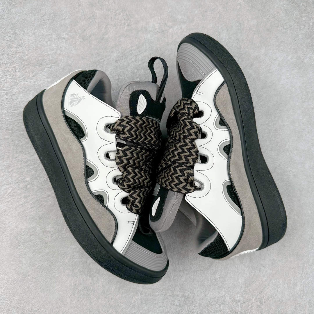 图片[3]-LANVIN CURB 人气单品 顶级版本LANVIN浪凡三代 最新走秀款CURB系列休闲运动鞋，官网一出热度火爆整个全球，各大网红也疯狂上脚 原版1：1开模重工艺制作，面料采用进口牛磨砂➕环保牛反绒➕金钢网织物 内里柔软透气太空棉面料 原版开模双色TPU大底 尺码：35 36 37 38 39 40 41 42 43 44 45-选品中心