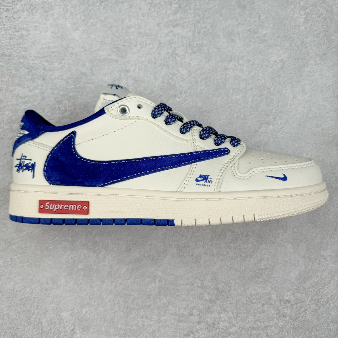 TS x Air Jordan AJ1 Low 倒钩低帮联名定制配色 SJ2068-127 原厂内置气垫魔块 A模大底 头层小牛皮 鞋舌AJ原厂专用牛津布+AJ专用反口珍珠布+原厂无杂质高弹内里海棉+特殊封边弹力鞋带 尺码：36 36.5 37.5 38 38.5 39 40 40.5 41 42 42.5 43 44 44.5 45 46 47.5-选品中心