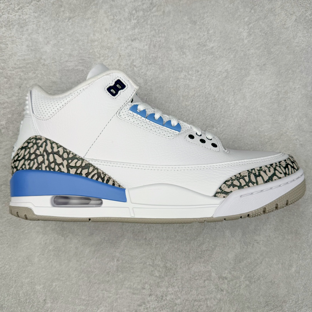 ＃QD纯原 Air Jordan AJ3 Retro 北卡蓝 CT8532-104 圈内最强三代系列 匠心打造 开发时长超过半年 目前可过各类鉴定或无法鉴定 裸鞋随便操作 全套原纸板楦头开发 原厂大底磨具加持立体防滑纹理 原装可视Air Sole气垫 原汁原味最完美的三代版型 唯一正确鞋头趴度弧度高度鞋身腰线 原厂TPU彩虹扎染后跟饰片 正确内里反口里网布 皮料菱角分明不变形无多余毛边 广东原厂zp同批次手工大底描漆拉丝 市场唯一原厂鞋扣模具 原厂织唛标 原厂飞人电绣工艺 尾指中部跳三针 独家绑鞋带手法 印刷中底布 四线拉帮 米色美纹纸贴合固定 进口港宝加持 后跟自然饱满 全鞋荧光划线卡点 追求极致完美 每一双都是工艺品 多重QC质检 超越公司货的品控标准 实实在在的免检产品 尺码：40.5 41 42 42.5 43 44 44.5 45 45.5 46 47.5 48.5-选品中心
