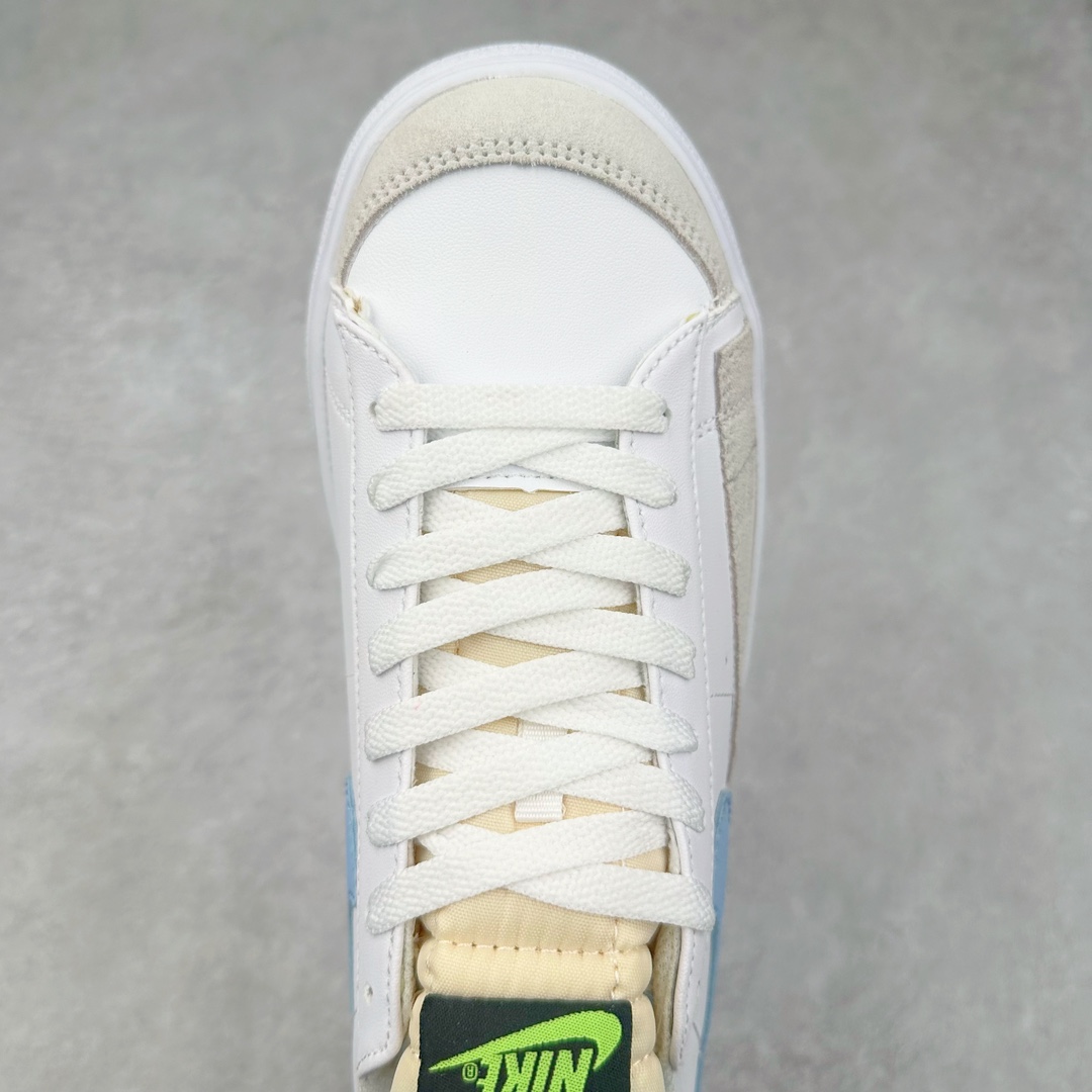 图片[4]-NK Blazer Low \’1977 VNTG SS经典开拓者低帮百搭休闲厚底运动板鞋 采用环保材料的大底 独特的鞋面连者鞋底印刷 演绎出了这个配色的独特风格 眼前的新设计选用皮质 配出当下流行的阴阳元素 呈现属于现代潮流的美感 尺码：36 36.5 37.5 38 38.5 39 40 40.5 41 42 42.5 43 44 44.5 45-选品中心