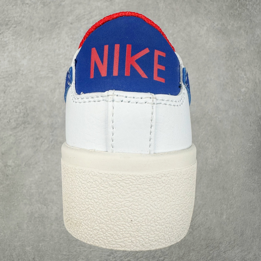 图片[8]-NK Blazer Low \’1977 VNTG SS经典开拓者低帮百搭休闲厚底运动板鞋 采用环保材料的大底 独特的鞋面连者鞋底印刷 演绎出了这个配色的独特风格 眼前的新设计选用皮质 配出当下流行的阴阳元素 呈现属于现代潮流的美感 尺码：36 36.5 37.5 38 38.5 39 40 40.5 41 42 42.5 43 44 44.5 45-选品中心