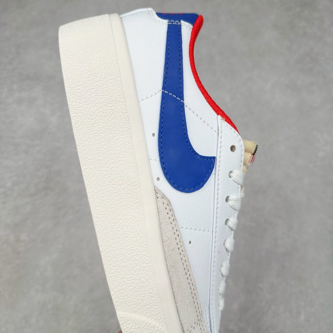 图片[6]-NK Blazer Low \’1977 VNTG SS经典开拓者低帮百搭休闲厚底运动板鞋 采用环保材料的大底 独特的鞋面连者鞋底印刷 演绎出了这个配色的独特风格 眼前的新设计选用皮质 配出当下流行的阴阳元素 呈现属于现代潮流的美感 尺码：36 36.5 37.5 38 38.5 39 40 40.5 41 42 42.5 43 44 44.5 45-选品中心