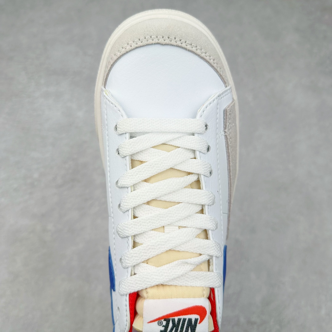 图片[4]-NK Blazer Low \’1977 VNTG SS经典开拓者低帮百搭休闲厚底运动板鞋 采用环保材料的大底 独特的鞋面连者鞋底印刷 演绎出了这个配色的独特风格 眼前的新设计选用皮质 配出当下流行的阴阳元素 呈现属于现代潮流的美感 尺码：36 36.5 37.5 38 38.5 39 40 40.5 41 42 42.5 43 44 44.5 45-选品中心