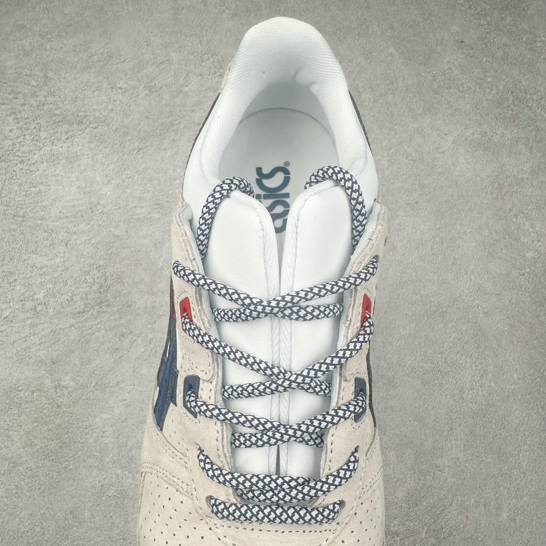 图片[5]-＃纯原福利 Asics Gel-Lyte III 亚瑟士3代系列低帮经典复古休闲运动跑步鞋 伴随着复古跑鞋的再度盛行，让不少运动品牌都将自家经典鞋款重新带回，ASICS 亚瑟士这两年受到众多球鞋爱好者追捧。近期，ASICS 亚瑟士以自己经典的 GEL-LYTE III OG 为蓝本推出了两双全新配色。第一双选择了灰色、藏蓝色和蒂芙尼蓝色拼接呈现，随之妆点一抹粉色，使整双鞋低调又不失细节。材质选择了大面积麂皮与网眼面料打造，保证了质感与透气性兼备。最后以略微泛黄的中底收尾，完善整体设计。另一双以深浅不同的卡其色打造鞋身，缀以淡紫色丰富鞋身细节，想必第一双会更加适合女生上脚。用料与上一双完全相同，提供了优秀的质感。尺码：36 37 37.5 38 39 39.5 40 40.5 41.5 42 42.5 43.5 44 45-选品中心