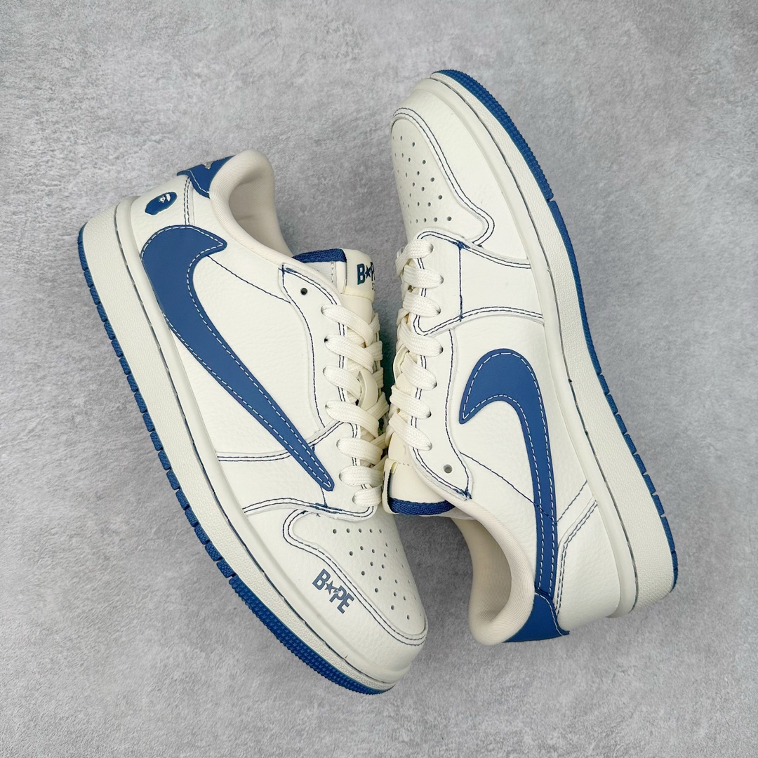 图片[3]-TS x Air Jordan AJ1 Low 倒钩低帮联名定制配色CH6336-008 原厂内置气垫魔块 A模大底 头层小牛皮 鞋舌AJ原厂专用牛津布+AJ专用反口珍珠布+原厂无杂质高弹内里海棉+特殊封边弹力鞋带 尺码：36 36.5 37.5 38 38.5 39 40 40.5 41 42 42.5 43 44 44.5 45 46 47.5-选品中心