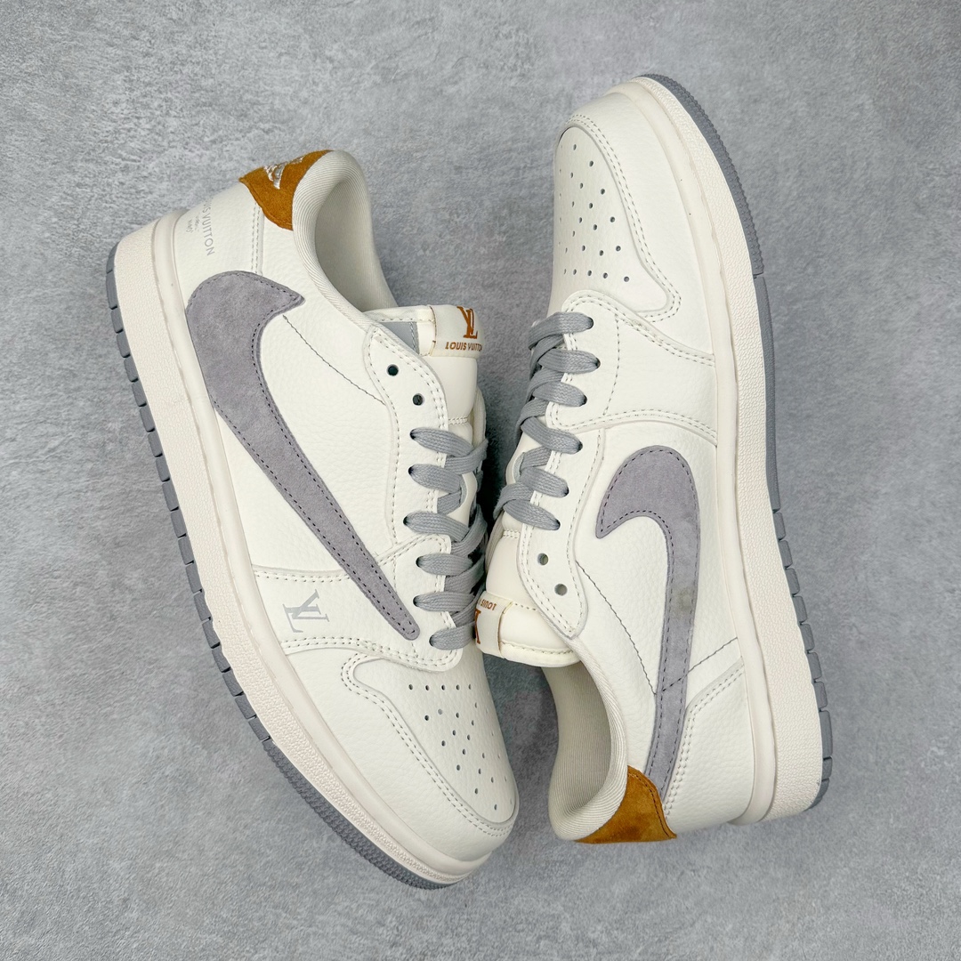 图片[3]-TS x Air Jordan AJ1 Low 倒钩低帮联名定制配色 LX1988-800 原厂内置气垫魔块 A模大底 头层小牛皮 鞋舌AJ原厂专用牛津布+AJ专用反口珍珠布+原厂无杂质高弹内里海棉+特殊封边弹力鞋带 尺码：36 36.5 37.5 38 38.5 39 40 40.5 41 42 42.5 43 44 44.5 45 46 47.5-选品中心