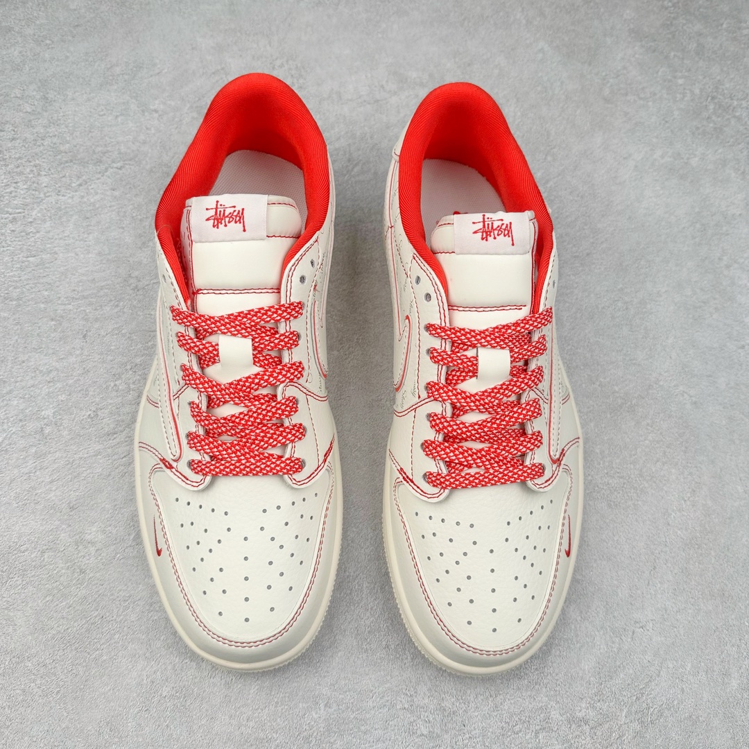 图片[2]-TS x Air Jordan AJ1 Low 倒钩低帮联名定制配色 SJ2068-116 原厂内置气垫魔块 A模大底 头层小牛皮 鞋舌AJ原厂专用牛津布+AJ专用反口珍珠布+原厂无杂质高弹内里海棉+特殊封边弹力鞋带 尺码：36 36.5 37.5 38 38.5 39 40 40.5 41 42 42.5 43 44 44.5 45 46 47.5-选品中心