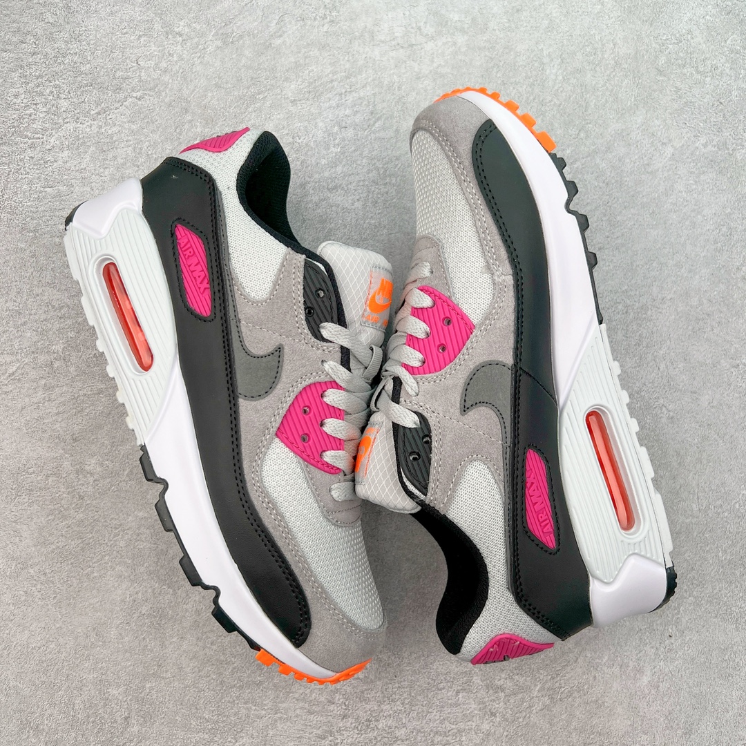 图片[3]-＃MX版 NK Air MAX 90 气垫复古减震跑步鞋 FN6968-003 经典重温 独家陆续补货 外单专供大厂出品 品质稳定 一百余色 终端操作 Air Max 90于1990年推出 来自Air Max系列 在Air Max 1的基础上改进而得 增加了气垫面积 外型上也更为流线 最特別的就是加入了菱纹塑胶嵌板 为Air Max 90增添了许多潮流气息 皮革鞋面 造就出色耐穿性和支撑力 Max Air缓震配置搭配泡棉中底 令Air Max 90轻盈而舒适 华夫格橡胶外底 铸就Air Max 90非凡的抓地力 而Air Max 90不仅是一双跑鞋 它成功跨越了时间的演进 成为了球鞋文化与潮流圈中最熟为人知的鞋款之一 尺码：36 36.5 37.5 38 38.5 39 40 40.5 41 42 42.5 43 44 44.5 45-选品中心