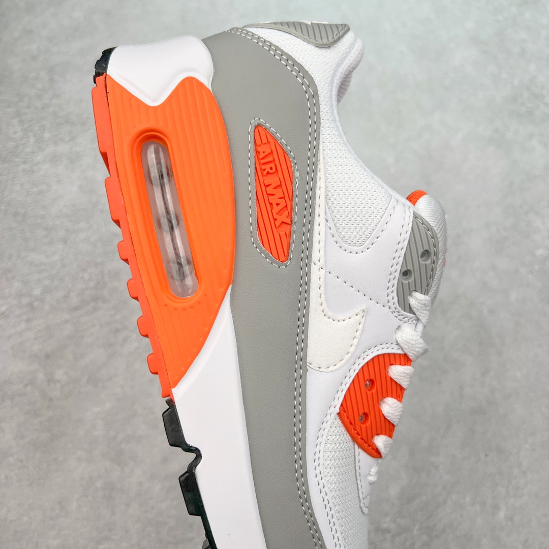 图片[6]-＃MX版 NK Air MAX 90 气垫复古减震跑步鞋 CT4352-103 经典重温 独家陆续补货 外单专供大厂出品 品质稳定 一百余色 终端操作 Air Max 90于1990年推出 来自Air Max系列 在Air Max 1的基础上改进而得 增加了气垫面积 外型上也更为流线 最特別的就是加入了菱纹塑胶嵌板 为Air Max 90增添了许多潮流气息 皮革鞋面 造就出色耐穿性和支撑力 Max Air缓震配置搭配泡棉中底 令Air Max 90轻盈而舒适 华夫格橡胶外底 铸就Air Max 90非凡的抓地力 而Air Max 90不仅是一双跑鞋 它成功跨越了时间的演进 成为了球鞋文化与潮流圈中最熟为人知的鞋款之一 尺码：36 36.5 37.5 38 38.5 39 40 40.5 41 42 42.5 43 44 44.5 45-选品中心