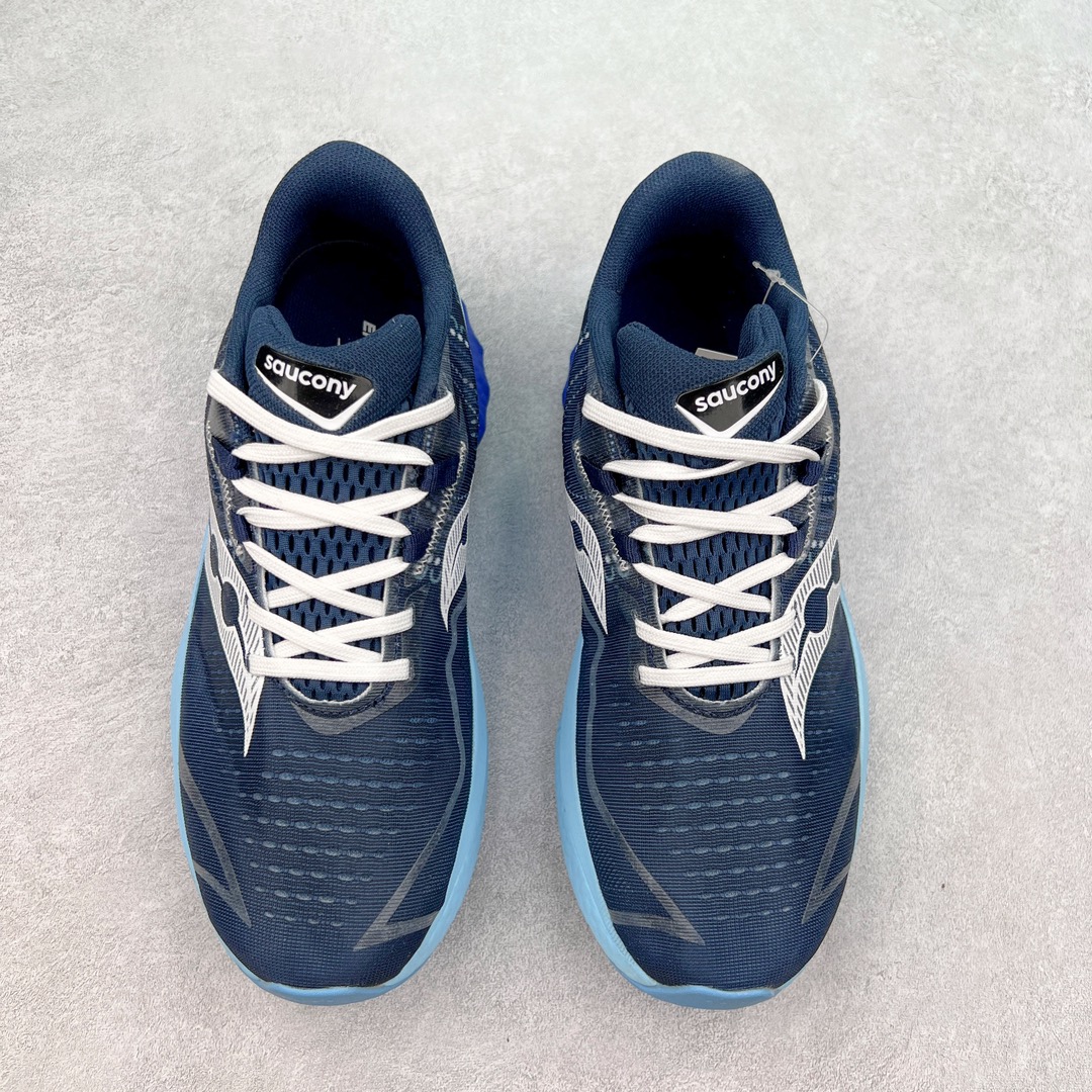 图片[2]-慢跑鞋中的劳斯莱斯 Saucony Endorphin Speed 索康尼啡速4代舒适织物低帮训练跑步鞋 尼龙板厚底竞速训练鞋 #原数据开发纸版楦型 #采用工学透气针织布鞋面材质 #内嵌3D环绕包裹缓震鞋垫 #外置镂空XT-900防滑橡胶大底❗️ #啡速属于减配版，推进力较为温和，尼龙板刚性也不强，驾驭门槛较低，适合进阶跑者日常训练及短距离比赛，适合精英跑者竞速训练。 #中底采用加厚的 PWRRUN PB缓震泡棉，有效减少触地带来的冲击力，能量回馈高达90%，缓震和回弹表现出色。S型飞翼尼龙板结合快速滚动科技，提供推进力的同时，还加强了稳定支撑保护，前后掌过渡也更加流畅。 尺码：40 40.5 41 42 42.5 43 44 44.5 45 女鞋后续待出-选品中心