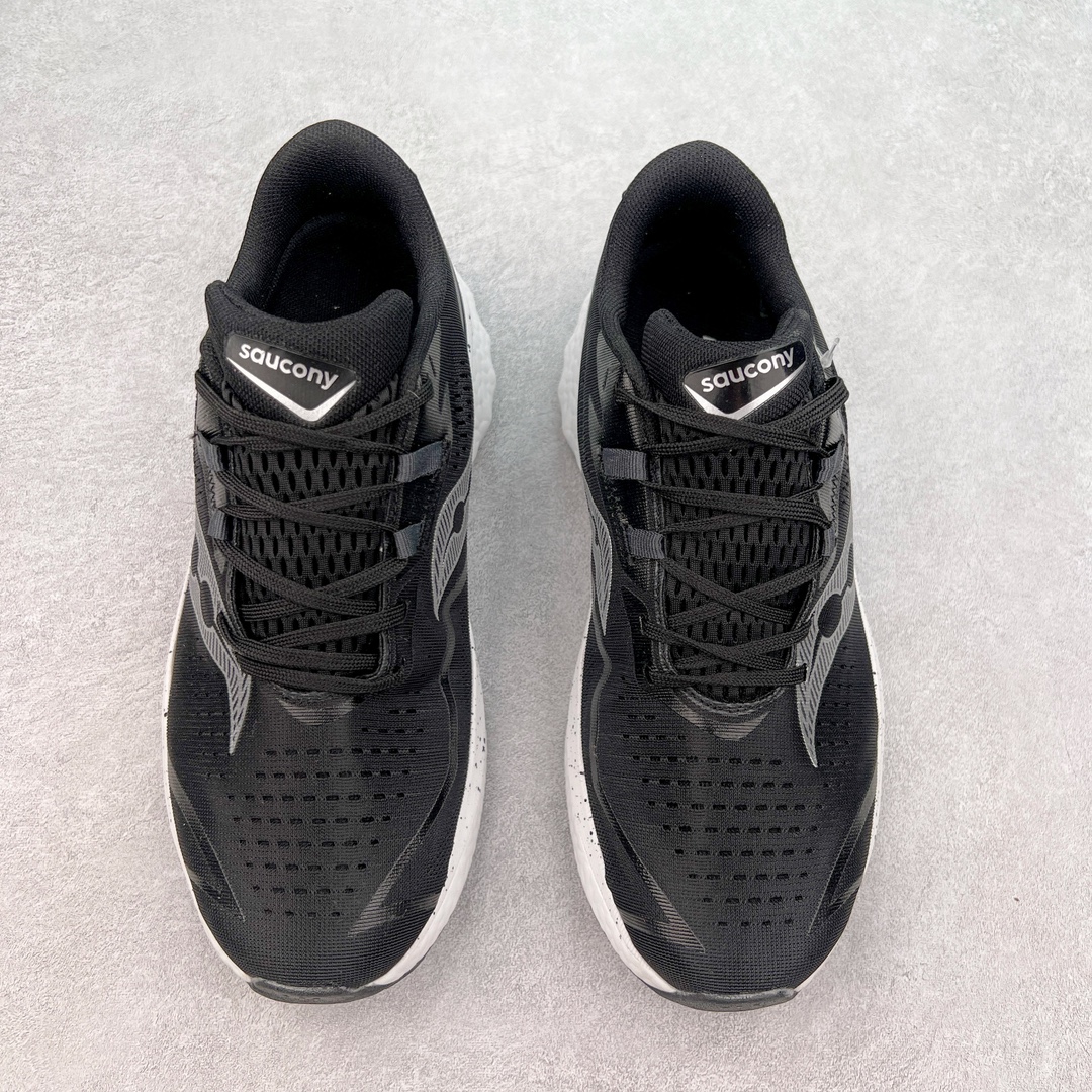 图片[2]-慢跑鞋中的劳斯莱斯 Saucony Endorphin Speed 索康尼啡速4代舒适织物低帮训练跑步鞋 尼龙板厚底竞速训练鞋 #原数据开发纸版楦型 #采用工学透气针织布鞋面材质 #内嵌3D环绕包裹缓震鞋垫 #外置镂空XT-900防滑橡胶大底❗️ #啡速属于减配版，推进力较为温和，尼龙板刚性也不强，驾驭门槛较低，适合进阶跑者日常训练及短距离比赛，适合精英跑者竞速训练。 #中底采用加厚的 PWRRUN PB缓震泡棉，有效减少触地带来的冲击力，能量回馈高达90%，缓震和回弹表现出色。S型飞翼尼龙板结合快速滚动科技，提供推进力的同时，还加强了稳定支撑保护，前后掌过渡也更加流畅。 尺码：40 40.5 41 42 42.5 43 44 44.5 45 女鞋后续待出-选品中心