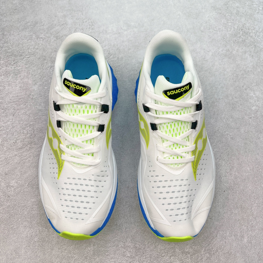 图片[2]-慢跑鞋中的劳斯莱斯 Saucony Endorphin Speed 索康尼啡速4代舒适织物低帮训练跑步鞋 尼龙板厚底竞速训练鞋 #原数据开发纸版楦型 #采用工学透气针织布鞋面材质 #内嵌3D环绕包裹缓震鞋垫 #外置镂空XT-900防滑橡胶大底❗️ #啡速属于减配版，推进力较为温和，尼龙板刚性也不强，驾驭门槛较低，适合进阶跑者日常训练及短距离比赛，适合精英跑者竞速训练。 #中底采用加厚的 PWRRUN PB缓震泡棉，有效减少触地带来的冲击力，能量回馈高达90%，缓震和回弹表现出色。S型飞翼尼龙板结合快速滚动科技，提供推进力的同时，还加强了稳定支撑保护，前后掌过渡也更加流畅。 尺码：40 40.5 41 42 42.5 43 44 44.5 45 女鞋后续待出-选品中心