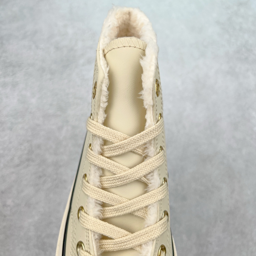 图片[5]-Converse Chuck 1970S 加毛款 鞋面采用防水皮革面搭配金色鞋眼扣和毛绒内衬 双倍温暖加持 寒冷瞬时\\\”解冻″ 经典70s外观点缀精致复古金标 颜色：黑皮金扣加毛 货号：A12444C 颜色：米黄金扣加毛 货号：A12443C 尺码：35 36 36.5 37 37.5 38 39 39.5 40 41 41.5 42 42.5 43 44-选品中心