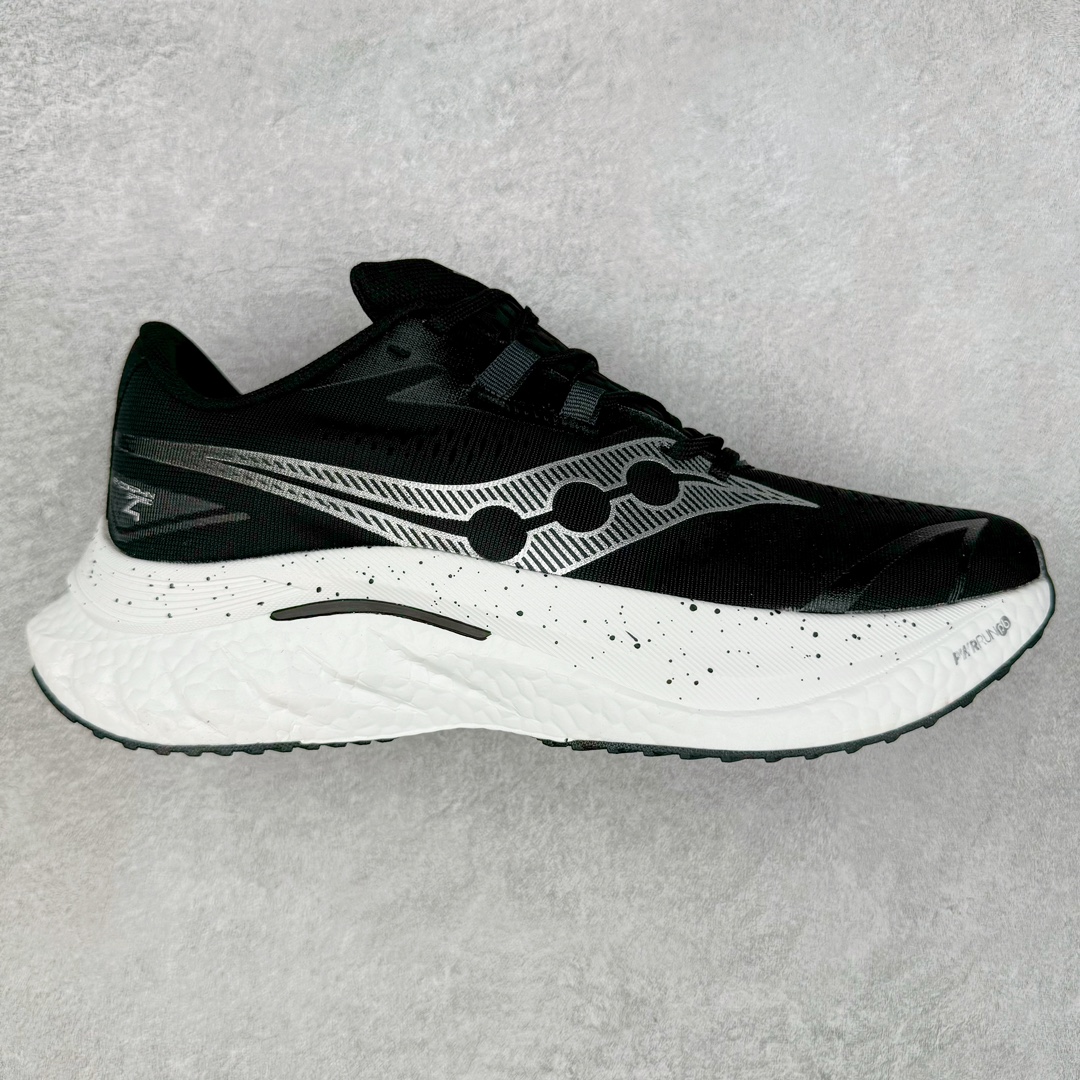 图片[10]-慢跑鞋中的劳斯莱斯 Saucony Endorphin Speed 索康尼啡速4代舒适织物低帮训练跑步鞋 尼龙板厚底竞速训练鞋 #原数据开发纸版楦型 #采用工学透气针织布鞋面材质 #内嵌3D环绕包裹缓震鞋垫 #外置镂空XT-900防滑橡胶大底❗️ #啡速属于减配版，推进力较为温和，尼龙板刚性也不强，驾驭门槛较低，适合进阶跑者日常训练及短距离比赛，适合精英跑者竞速训练。 #中底采用加厚的 PWRRUN PB缓震泡棉，有效减少触地带来的冲击力，能量回馈高达90%，缓震和回弹表现出色。S型飞翼尼龙板结合快速滚动科技，提供推进力的同时，还加强了稳定支撑保护，前后掌过渡也更加流畅。 尺码：40 40.5 41 42 42.5 43 44 44.5 45 女鞋后续待出-选品中心