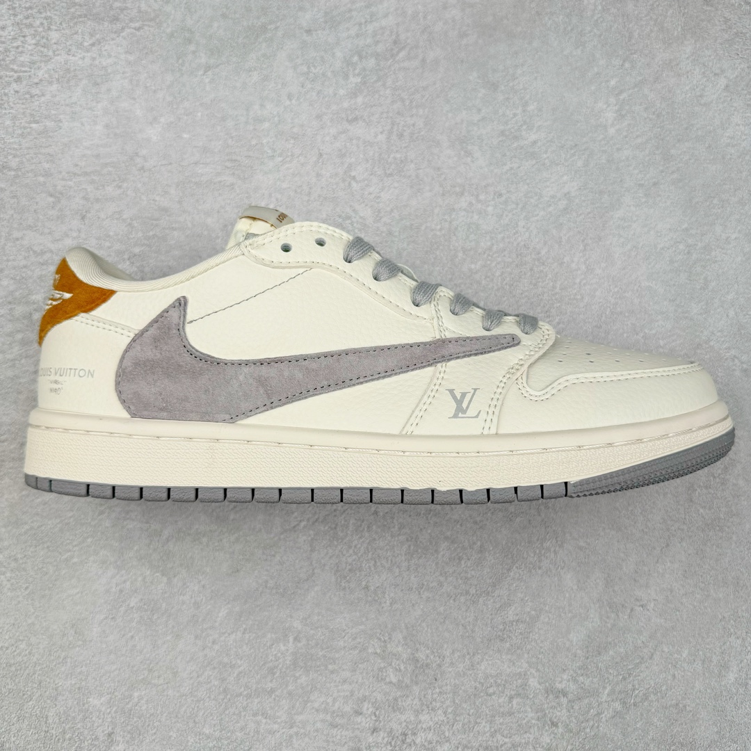 TS x Air Jordan AJ1 Low 倒钩低帮联名定制配色 LX1988-800 原厂内置气垫魔块 A模大底 头层小牛皮 鞋舌AJ原厂专用牛津布+AJ专用反口珍珠布+原厂无杂质高弹内里海棉+特殊封边弹力鞋带 尺码：36 36.5 37.5 38 38.5 39 40 40.5 41 42 42.5 43 44 44.5 45 46 47.5-选品中心