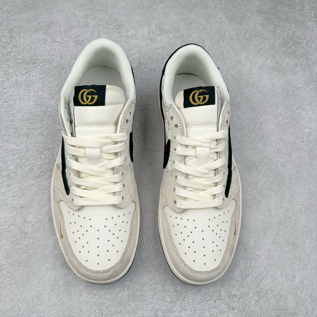 图片[2]-TS x Air Jordan AJ1 Low 倒钩低帮联名定制配色 SJ2068-116 原厂内置气垫魔块 A模大底 头层小牛皮 鞋舌AJ原厂专用牛津布+AJ专用反口珍珠布+原厂无杂质高弹内里海棉+特殊封边弹力鞋带 尺码：36 36.5 37.5 38 38.5 39 40 40.5 41 42 42.5 43 44 44.5 45 46 47.5-选品中心