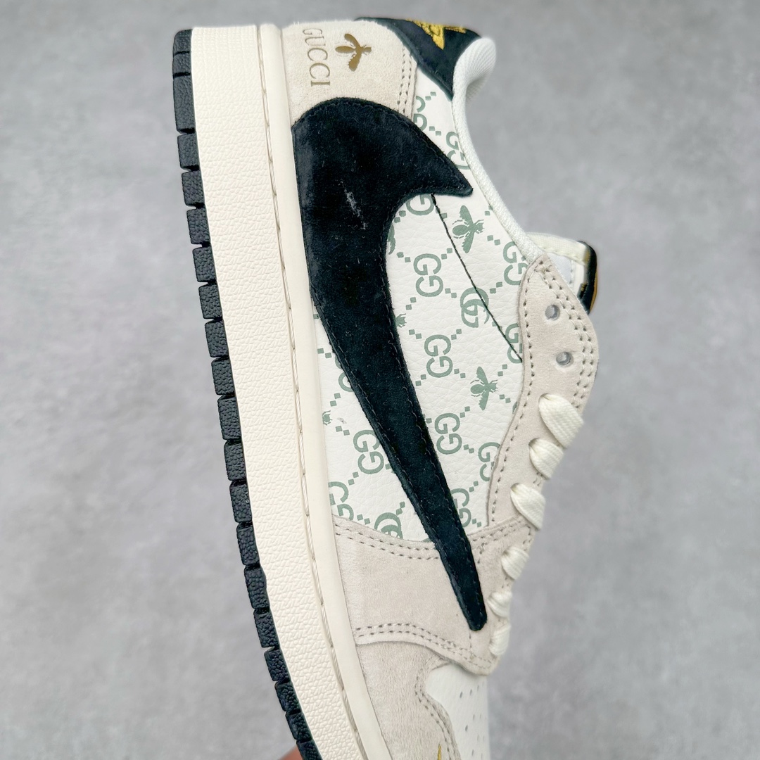 图片[6]-TS x Air Jordan AJ1 Low 倒钩低帮联名定制配色 SJ2068-116 原厂内置气垫魔块 A模大底 头层小牛皮 鞋舌AJ原厂专用牛津布+AJ专用反口珍珠布+原厂无杂质高弹内里海棉+特殊封边弹力鞋带 尺码：36 36.5 37.5 38 38.5 39 40 40.5 41 42 42.5 43 44 44.5 45 46 47.5-选品中心