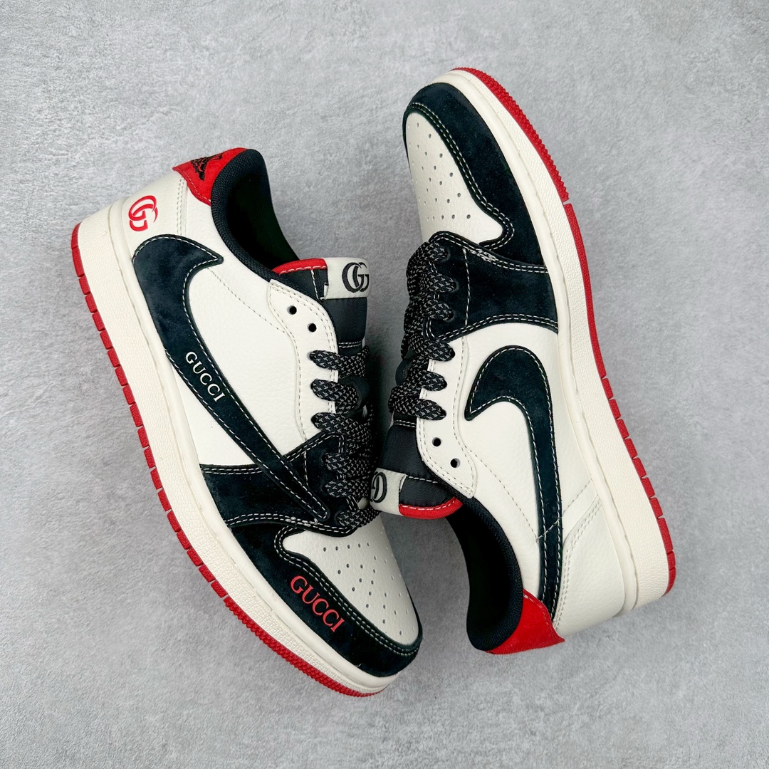 图片[3]-TS x Air Jordan AJ1 Low 倒钩低帮联名定制配色 XY2688-123 原厂内置气垫魔块 A模大底 头层小牛皮 鞋舌AJ原厂专用牛津布+AJ专用反口珍珠布+原厂无杂质高弹内里海棉+特殊封边弹力鞋带 尺码：36 36.5 37.5 38 38.5 39 40 40.5 41 42 42.5 43 44 44.5 45 46 47.5-选品中心