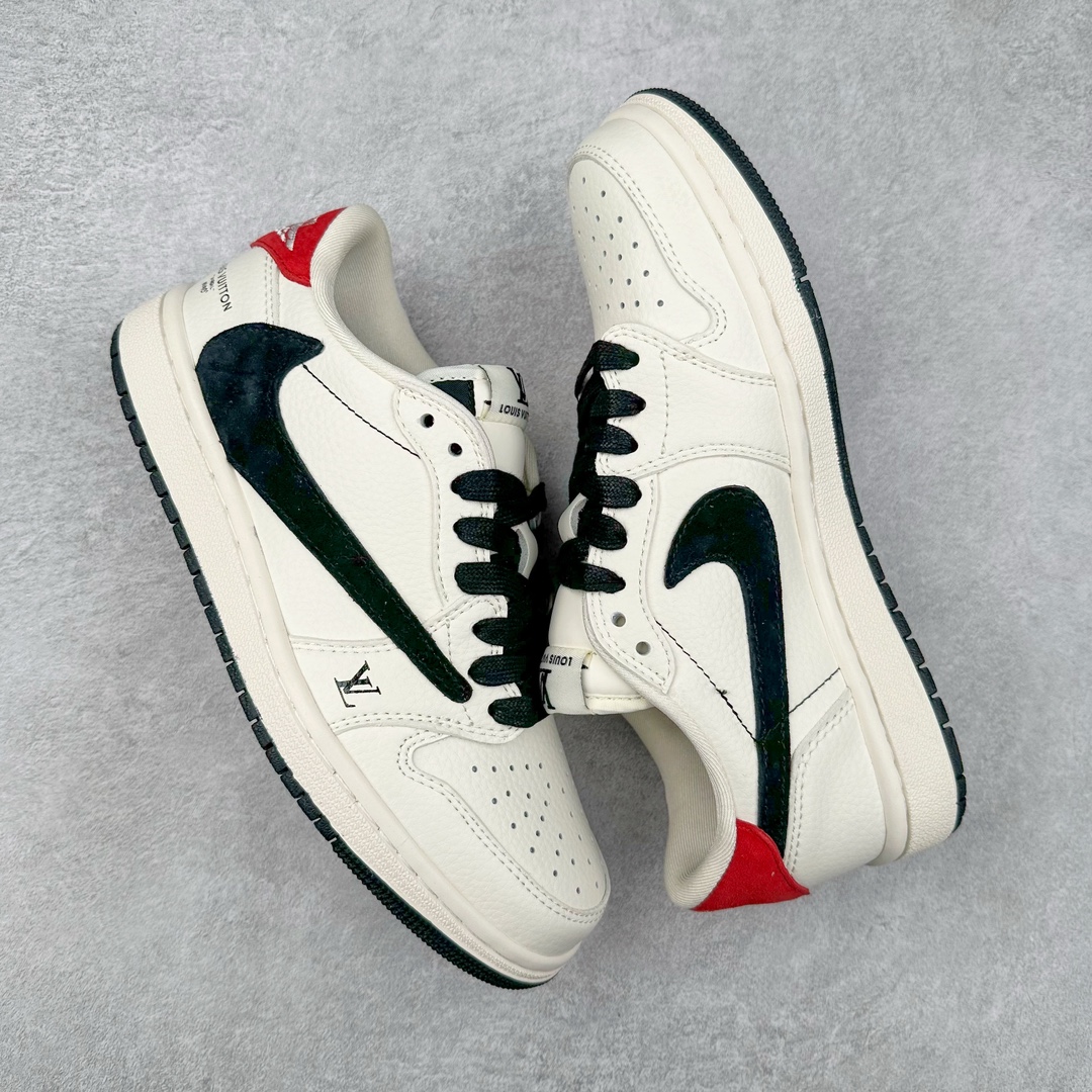 图片[3]-TS x Air Jordan AJ1 Low 倒钩低帮联名定制配色 LX1988-700 原厂内置气垫魔块 A模大底 头层小牛皮 鞋舌AJ原厂专用牛津布+AJ专用反口珍珠布+原厂无杂质高弹内里海棉+特殊封边弹力鞋带 尺码：36 36.5 37.5 38 38.5 39 40 40.5 41 42 42.5 43 44 44.5 45 46 47.5-选品中心