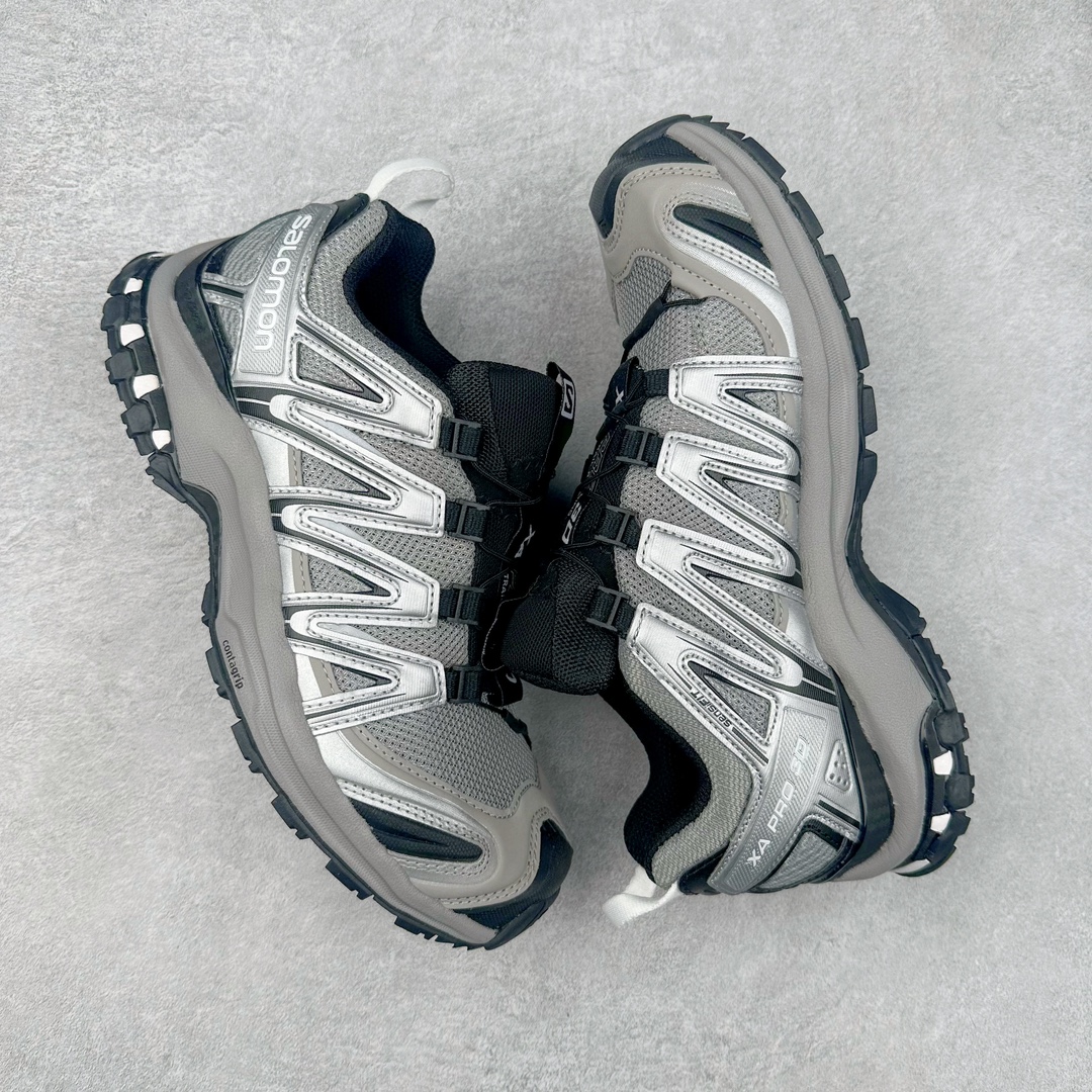 图片[3]-SALOMON XA Pro 3D ADV 萨洛蒙潮流越野机能户外功能鞋 纯原外贸平台特供订单 耗时半年巨作 全套原纸板楦头开发 原厂特供网布配套加持 确保原汁原味 完美呈现版型 原档数据独家私模五层组合大底 原装Ortholite轻量化鞋垫 中底布带钢印编号 原厂TPU锁扣 进口港宝加持 后跟自然饱满 还原公司包裹性 鞋面采用SENSIFT贴合技术 全方位贴合包裹脚型 鞋跟部鞋底牵引设计 提供强大的抓地性能 更适应野外崎岖不平的道路 其3D ADVANCED CHASSIS底盘 材料轻量大化 钉齿设计更具稳定性 防护性 鞋底易磨损区运用CONTAGRIP高耐磨材料 应对城市硬质路面长距离跑考验 尺码：36 36.5 37.5 38 38.5 39 40 40.5 41 42 42.5 43 44 44.5 45 46.5-选品中心