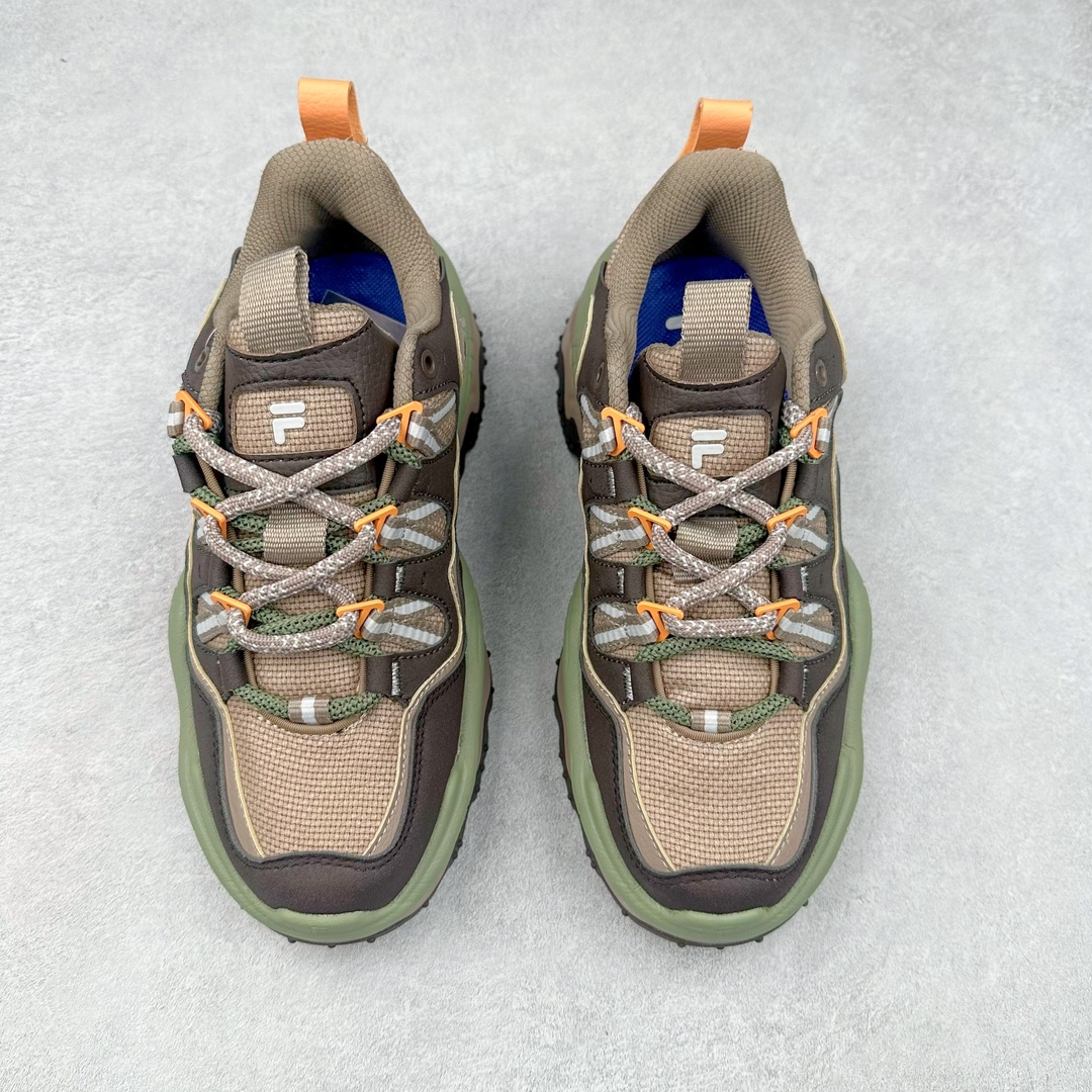 图片[2]-斐乐FILA FUSION QD96 熔岩系列老爹风增高复古中性休闲运动慢跑鞋 #原楦原纸版数据开发#采用纤维皮革饰片拼接透气网布材质#独立发泡EVA中底+耐磨橡胶外底，明显增高4.5CM 尺码：36 36.5 37.5 38 38.5 39 40-选品中心