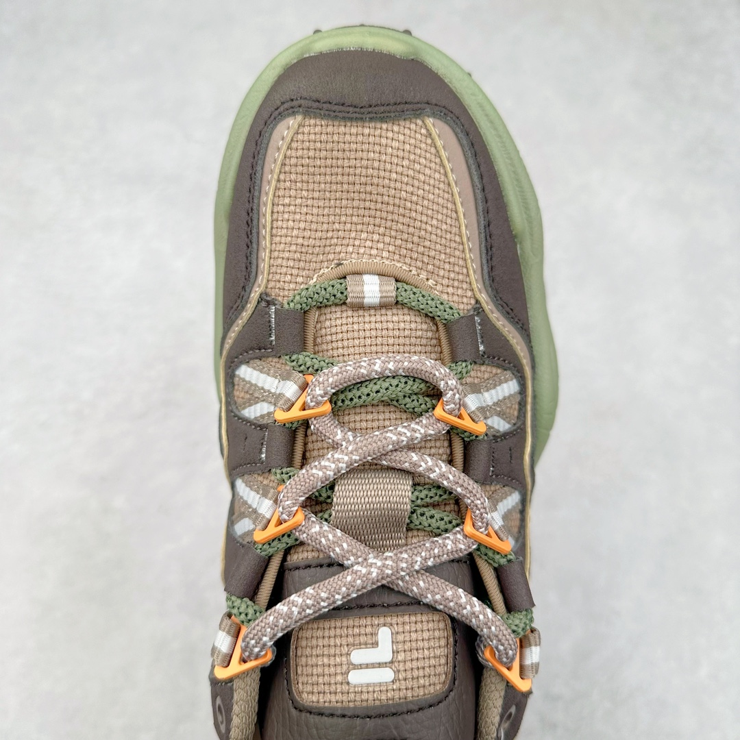 图片[4]-斐乐FILA FUSION QD96 熔岩系列老爹风增高复古中性休闲运动慢跑鞋 #原楦原纸版数据开发#采用纤维皮革饰片拼接透气网布材质#独立发泡EVA中底+耐磨橡胶外底，明显增高4.5CM 尺码：36 36.5 37.5 38 38.5 39 40-选品中心