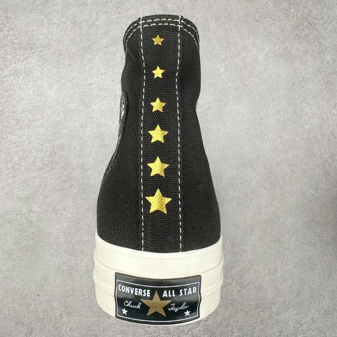 图片[8]-Converse Chuck 1970s 星星鞋🌟 匡威官方新款 经典70s鞋身搭配金色星星元素鞋带 后跟星星印花点缀与之相呼应 鞋带孔和内侧立体Logo的金色描边显得很高级 经典百搭 货号：A12462C 黑色 货号：A12463C 酒红 尺码：35 36 36.5 37 37.5 38 39 39.5 40 41 41.5 42 42.5 43 44-选品中心