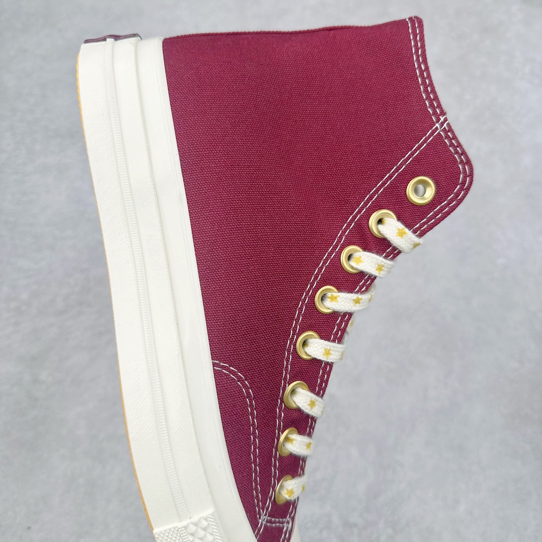 图片[6]-Converse Chuck 1970s 星星鞋🌟 匡威官方新款 经典70s鞋身搭配金色星星元素鞋带 后跟星星印花点缀与之相呼应 鞋带孔和内侧立体Logo的金色描边显得很高级 经典百搭 货号：A12462C 黑色 货号：A12463C 酒红 尺码：35 36 36.5 37 37.5 38 39 39.5 40 41 41.5 42 42.5 43 44-选品中心