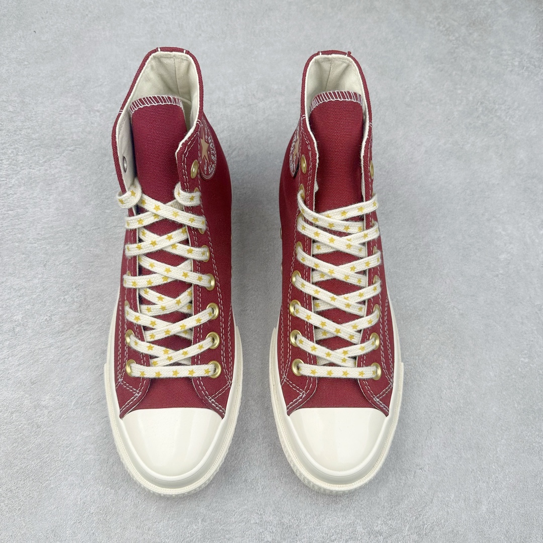 图片[2]-Converse Chuck 1970s 星星鞋🌟 匡威官方新款 经典70s鞋身搭配金色星星元素鞋带 后跟星星印花点缀与之相呼应 鞋带孔和内侧立体Logo的金色描边显得很高级 经典百搭 货号：A12462C 黑色 货号：A12463C 酒红 尺码：35 36 36.5 37 37.5 38 39 39.5 40 41 41.5 42 42.5 43 44-选品中心