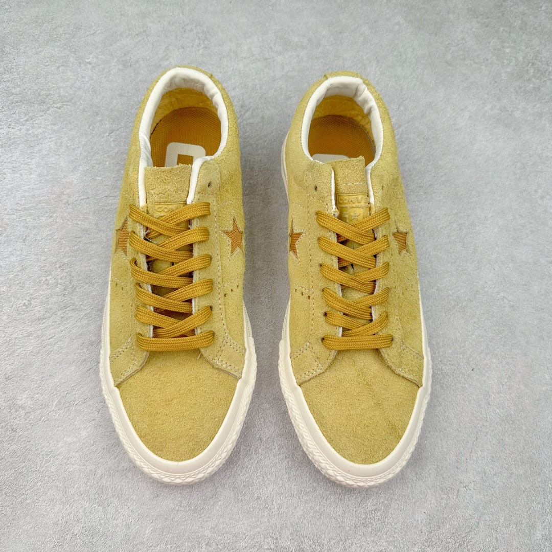 图片[2]-Converse One Star Pro 黄色 匡威木村一星复古休闲滑板鞋 经典鞋型提供舒适穿着感受 低调不浮夸 简约设计 时尚百搭 官网主推款 ins潮人时髦单品 货号：A04158C 尺码：35-44（36.5 37.5 39.5 41.5 42.5）-选品中心