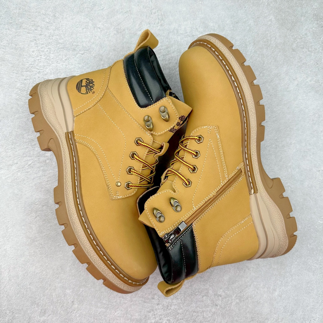 图片[3]-Timberland添柏岚/天伯伦户外高帮休闲大黄靴系列 #广东大厂品质 冬季防寒户外专用 日常随意搭配 原盒原包装 #24ss新款 时尚潮流搭配 面料采用意大利🇮🇹顶级磨砂细纹牛皮 搭配防臭防腐真皮乳胶鞋垫 大底到五金都是代工厂原材料制作 同原版固特异永不开胶工艺 好货不杀猪 首单质量严格把控 全网独家首发 品质毋庸置疑 全套官网统一包装 给您完美的穿着体验 质量考究耐穿 型男必备 专治不帅 高品质脚感一流 尺码：38 39 40 41 42 43 44（皮鞋码）-选品中心