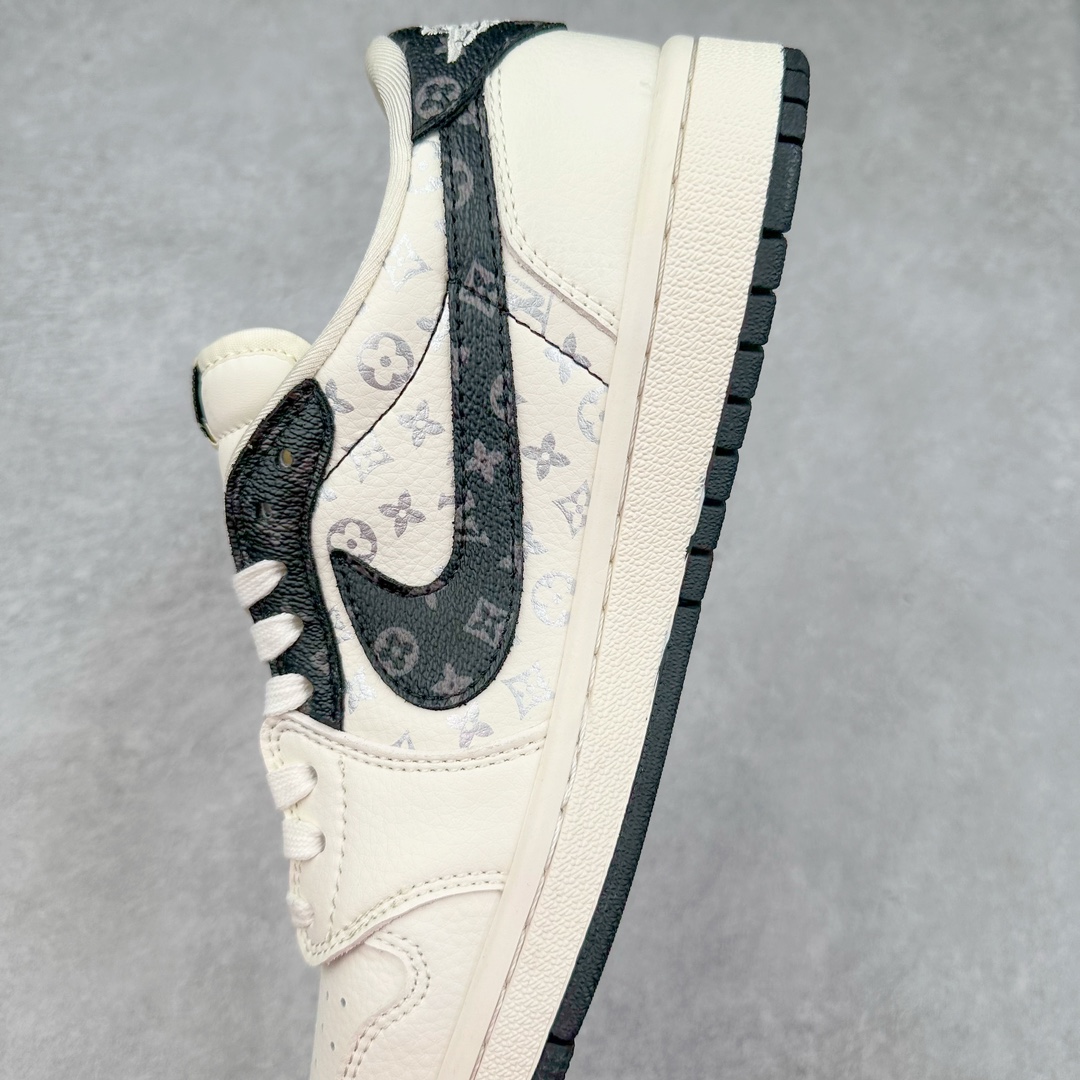 图片[7]-TS x Air Jordan AJ1 Low 倒钩低帮联名定制配色 LX1988-600 原厂内置气垫魔块 A模大底 头层小牛皮 鞋舌AJ原厂专用牛津布+AJ专用反口珍珠布+原厂无杂质高弹内里海棉+特殊封边弹力鞋带 尺码：36 36.5 37.5 38 38.5 39 40 40.5 41 42 42.5 43 44 44.5 45 46 47.5-选品中心