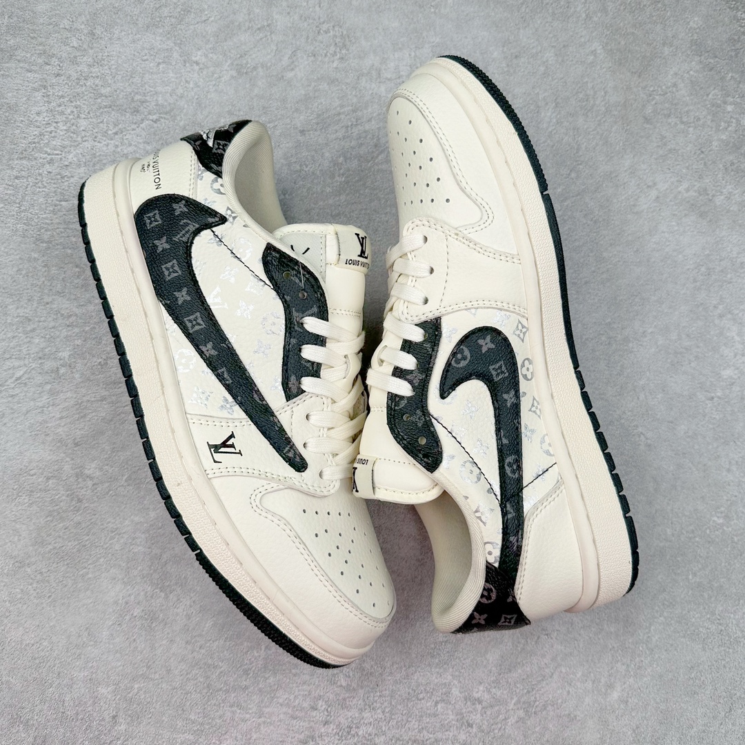 图片[3]-TS x Air Jordan AJ1 Low 倒钩低帮联名定制配色 LX1988-600 原厂内置气垫魔块 A模大底 头层小牛皮 鞋舌AJ原厂专用牛津布+AJ专用反口珍珠布+原厂无杂质高弹内里海棉+特殊封边弹力鞋带 尺码：36 36.5 37.5 38 38.5 39 40 40.5 41 42 42.5 43 44 44.5 45 46 47.5-选品中心