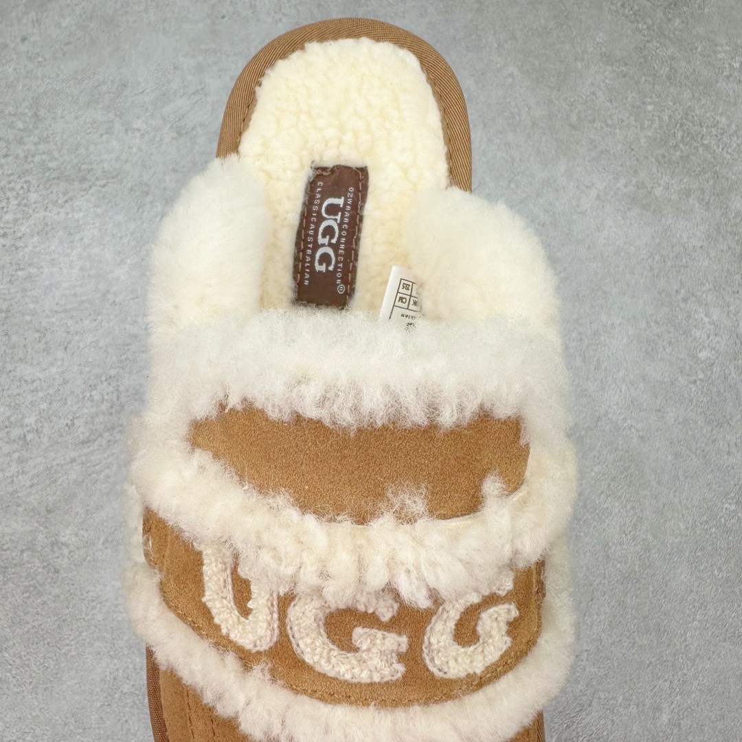 图片[5]-UGG W Classic Coquette Clog Slipper II 科凯特2.0系列时尚居家穆勒风包头舒适保暖露跟半拖鞋 货号：OB938 产品描述：休闲系列作为本季主力系列，轻盈耐磨的橡胶大底，让穿着的舒适性提升 品名：Classic Coquette Clog Slipper II 科凯特2.0系列鞋面：翻毛皮革/织物 尺码：35-40-选品中心