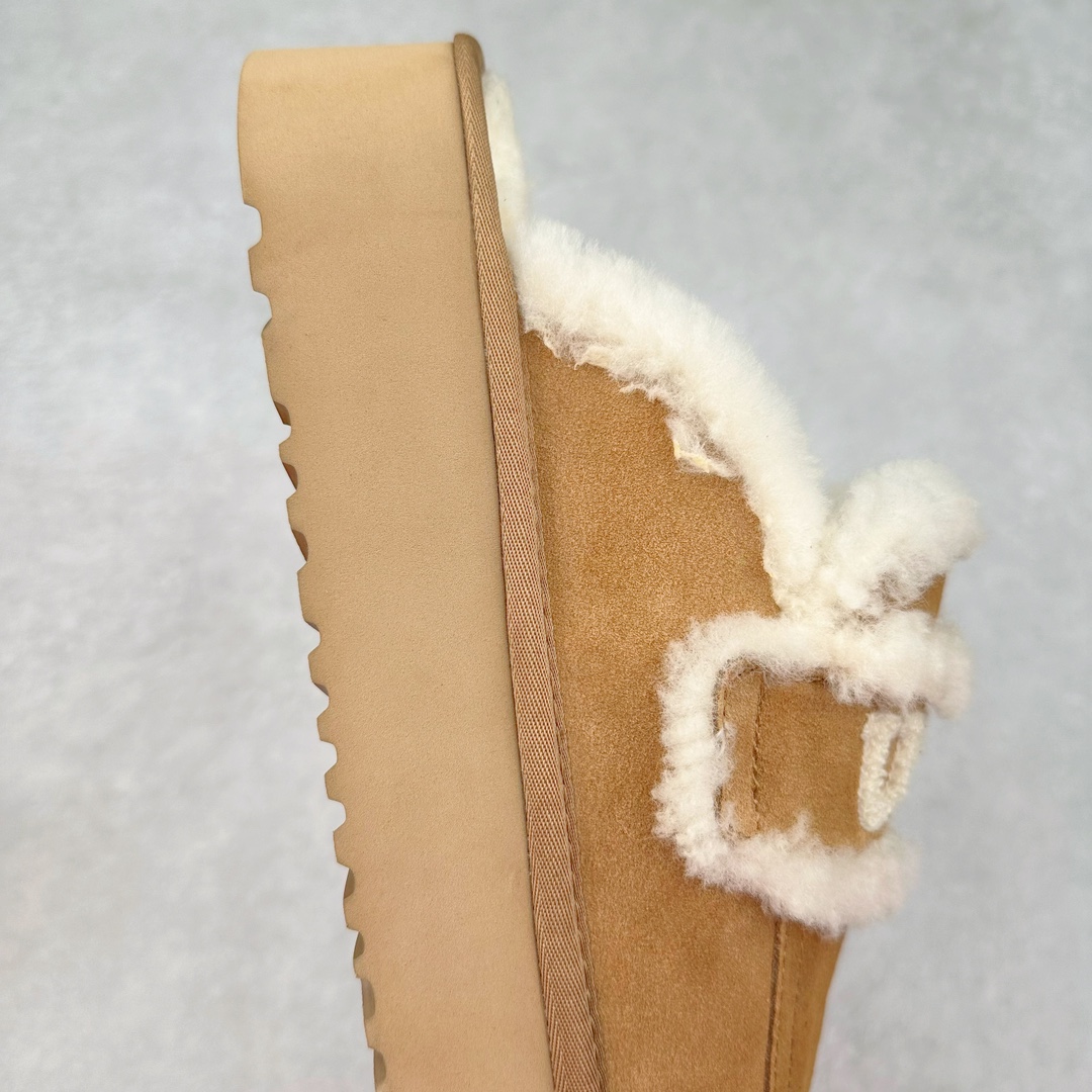 图片[6]-UGG W Classic Coquette Clog Slipper II 科凯特2.0系列时尚居家穆勒风包头舒适保暖露跟半拖鞋 货号：OB938 产品描述：休闲系列作为本季主力系列，轻盈耐磨的橡胶大底，让穿着的舒适性提升 品名：Classic Coquette Clog Slipper II 科凯特2.0系列鞋面：翻毛皮革/织物 尺码：35-40-选品中心