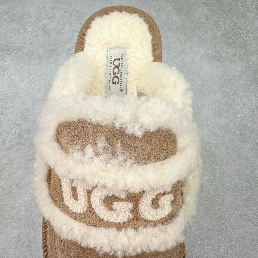 图片[5]-UGG W Classic Coquette Clog Slipper II 科凯特2.0系列时尚居家穆勒风包头舒适保暖露跟半拖鞋 货号：OB938 产品描述：休闲系列作为本季主力系列，轻盈耐磨的橡胶大底，让穿着的舒适性提升 品名：Classic Coquette Clog Slipper II 科凯特2.0系列鞋面：翻毛皮革/织物 尺码：35-40-选品中心