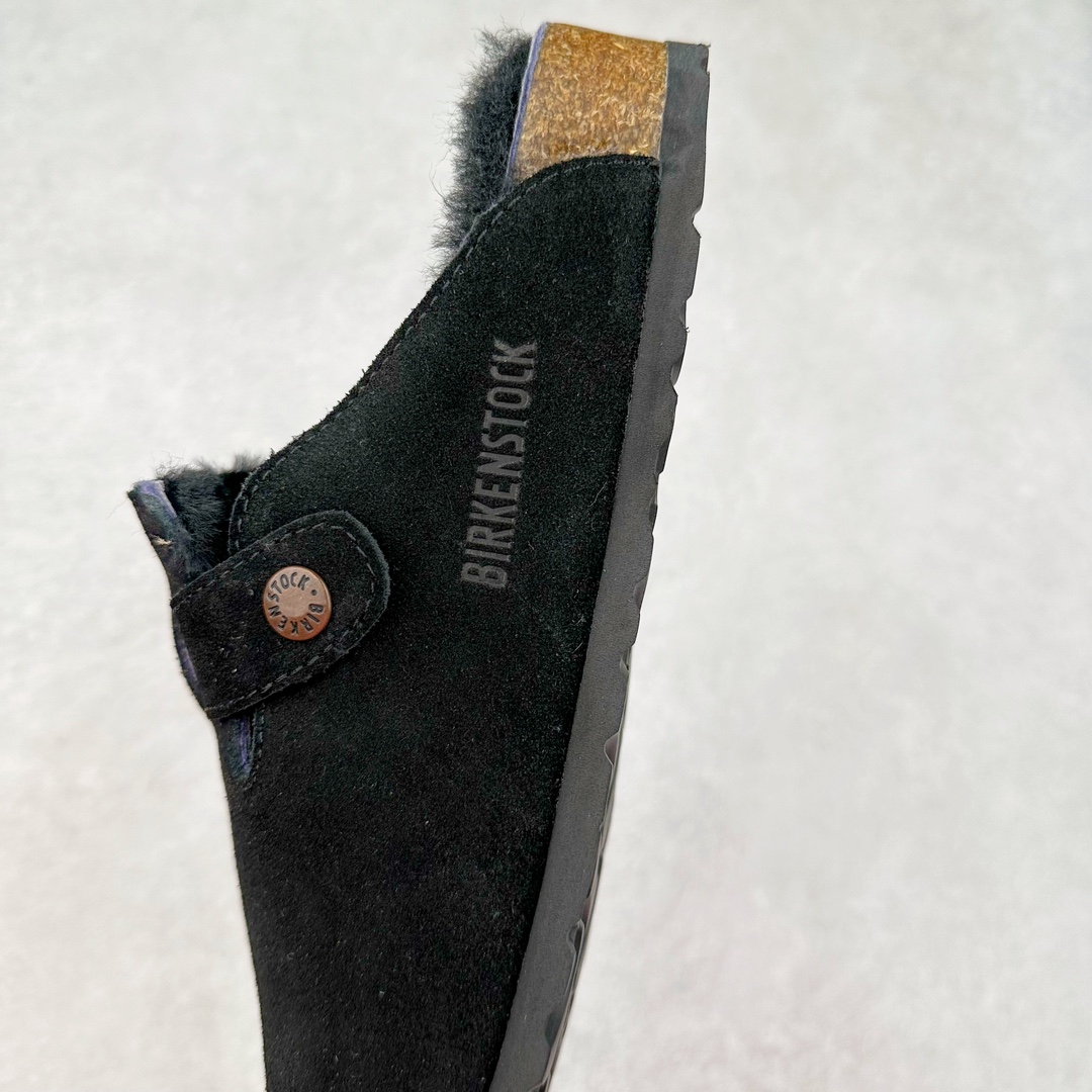 图片[7]-Birkenstock Boston VL 勃肯软木底包头拖鞋加绒版 天鹅绒般的绒面革赋子休闲的经典外观 四季皆宜 柔软的鞋床采用额外的泡沫缓冲层 提供额外的舒适感和全天支撑 全网独家首发 源于德国的严谨工艺 牛巴戎面 中层松木 EVA 三层组合大底 优质牛皮面料五金扣 出口订单 尺码：35-40-选品中心